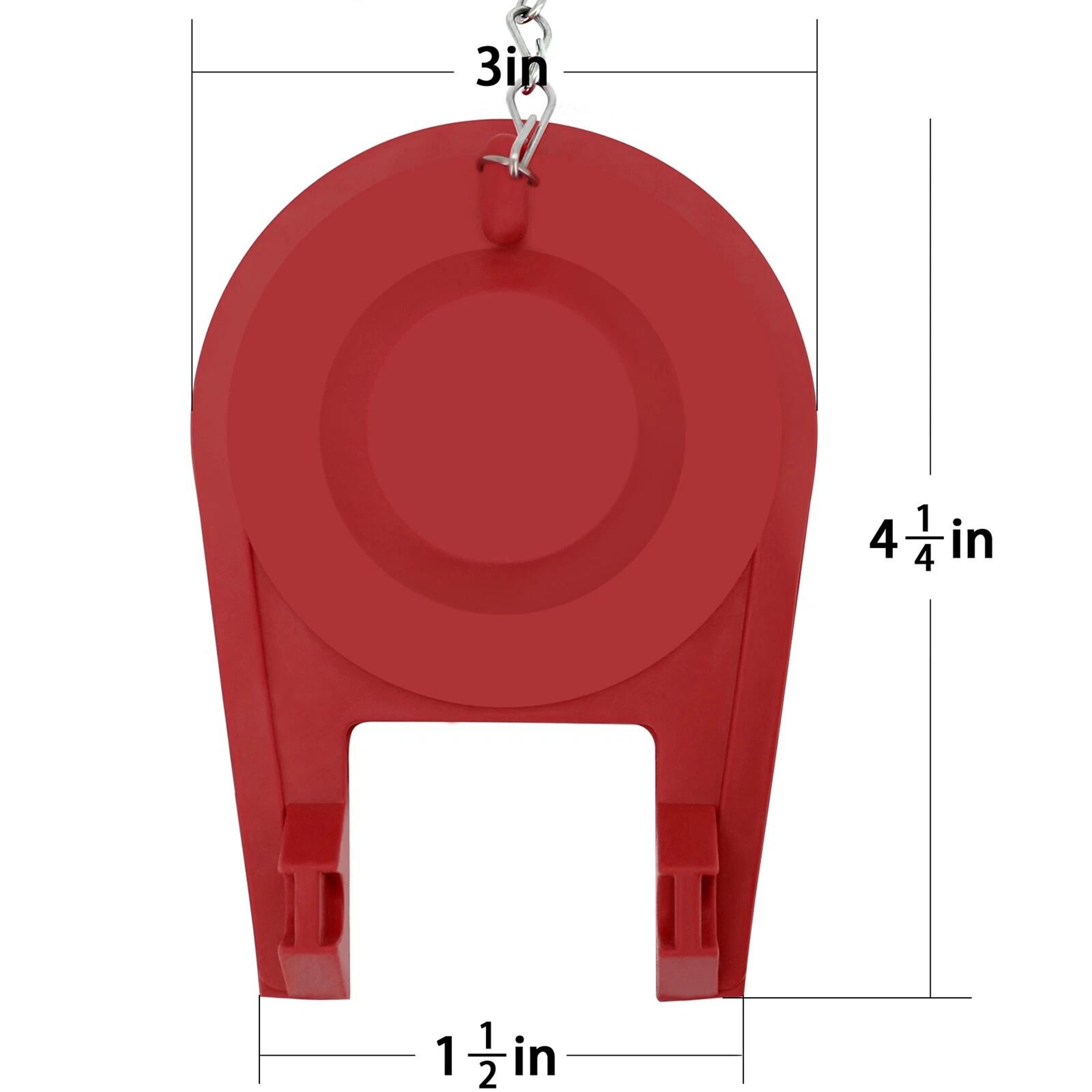 Ultra High Performance Toilet Flapper For Flush Valves Universal Fit LongLasting Rubber 3