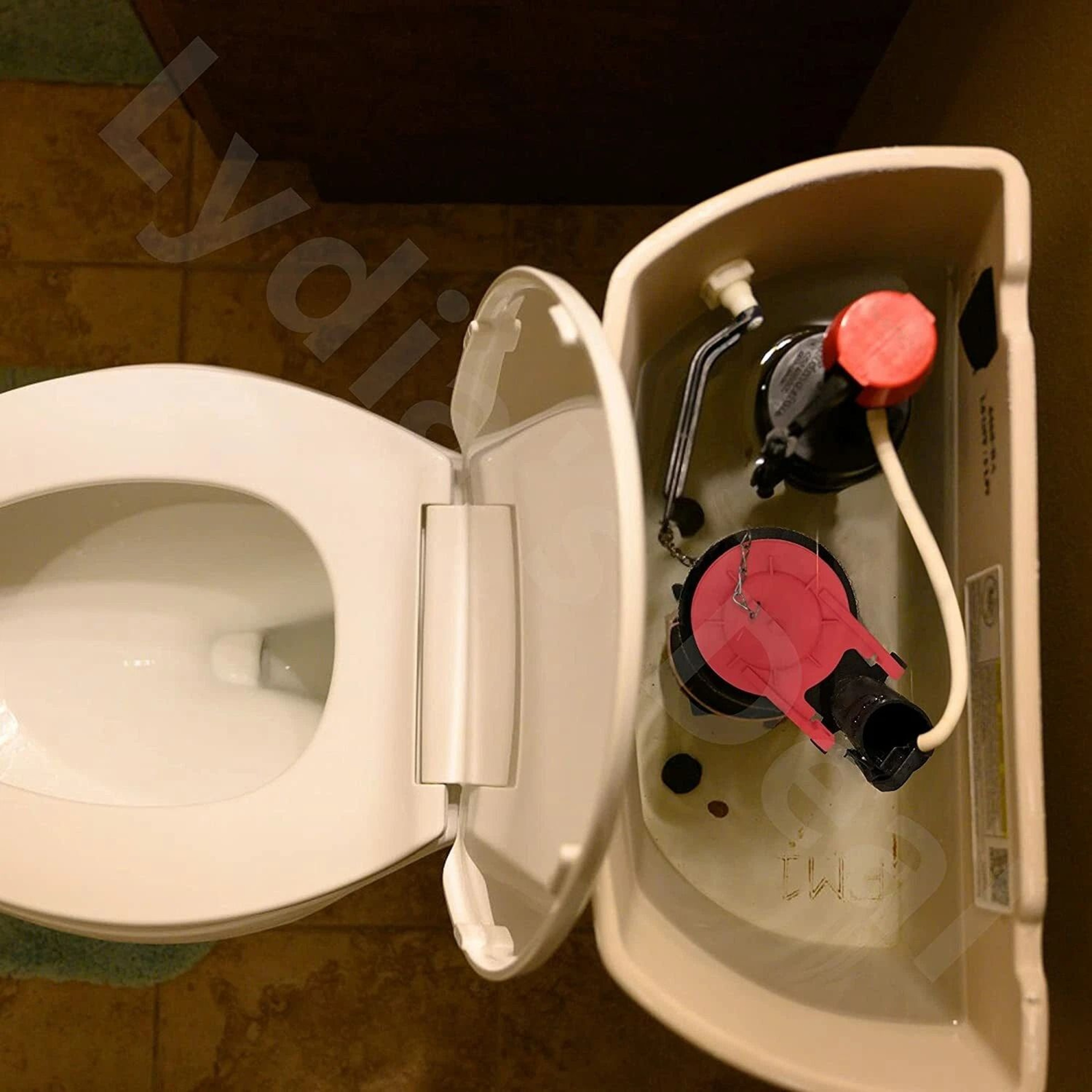 Universal Toilet Flapper Replacement High Performance Flush Valve Replacement Kit 1