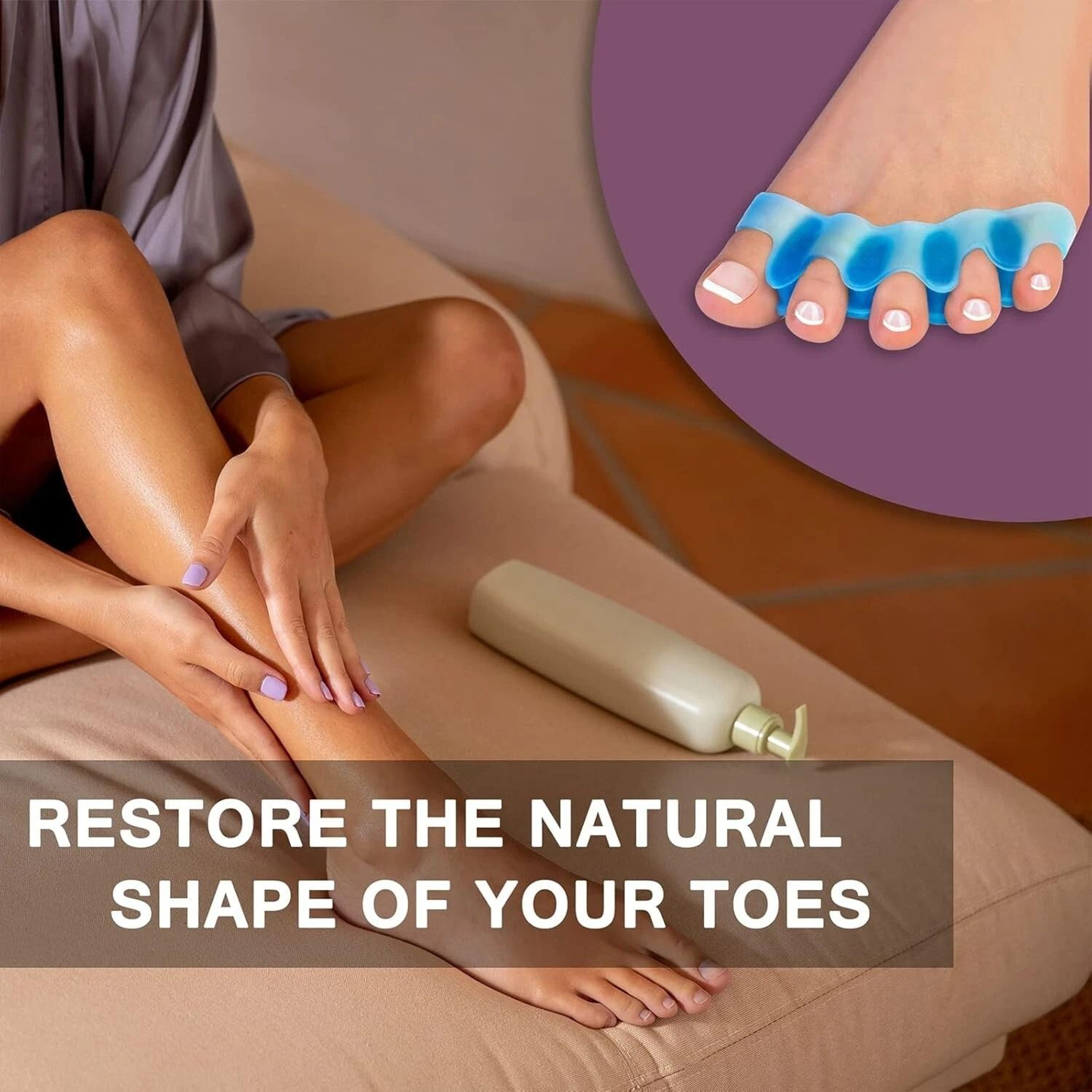 Bunion Corrector Toe Separators For Foot Pain Relief  Alignment 6