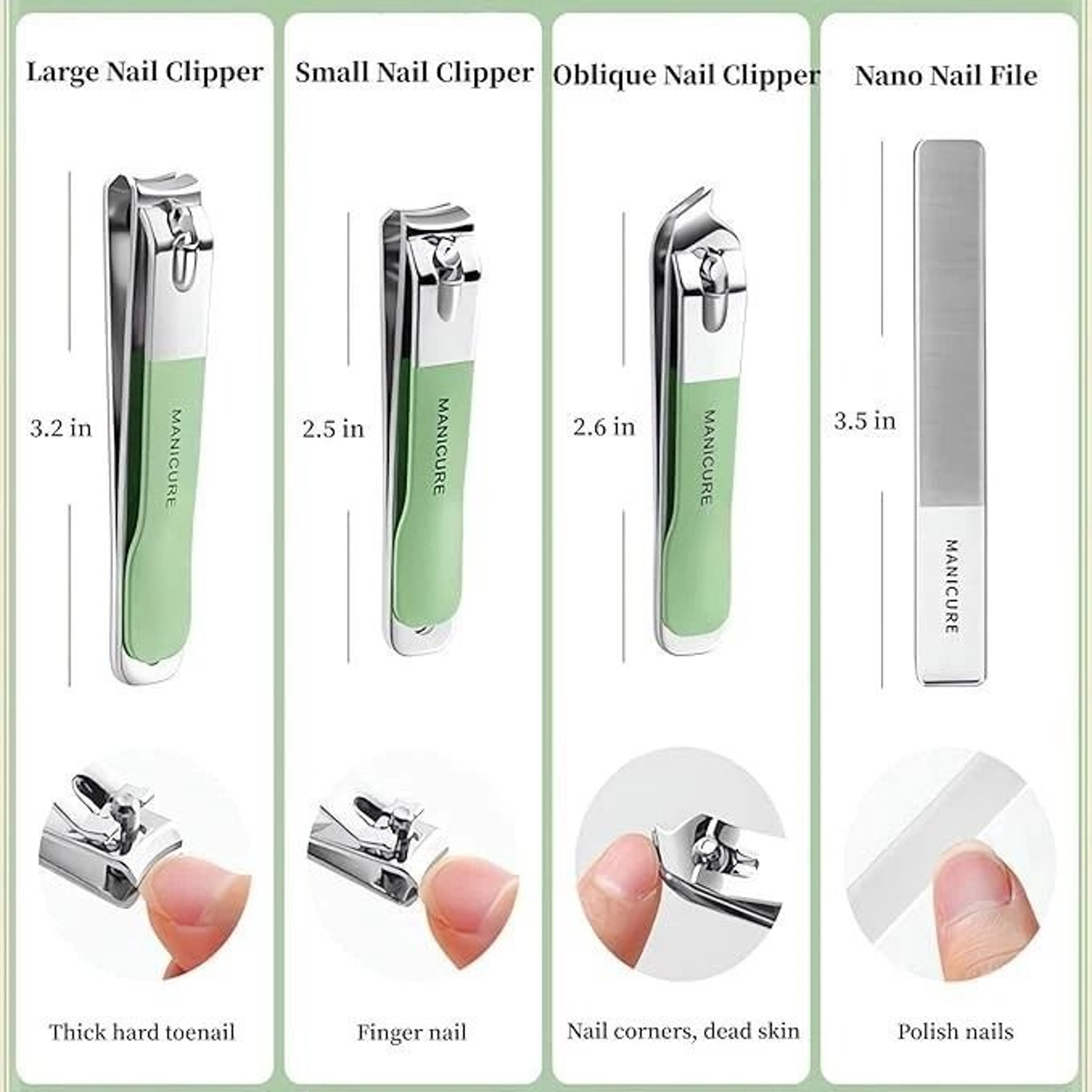 Manicure Pedicure Set With Nail Clippers  Cuticle Grooming Kit Complete Ear Pick  Grooming Tools Ca 4