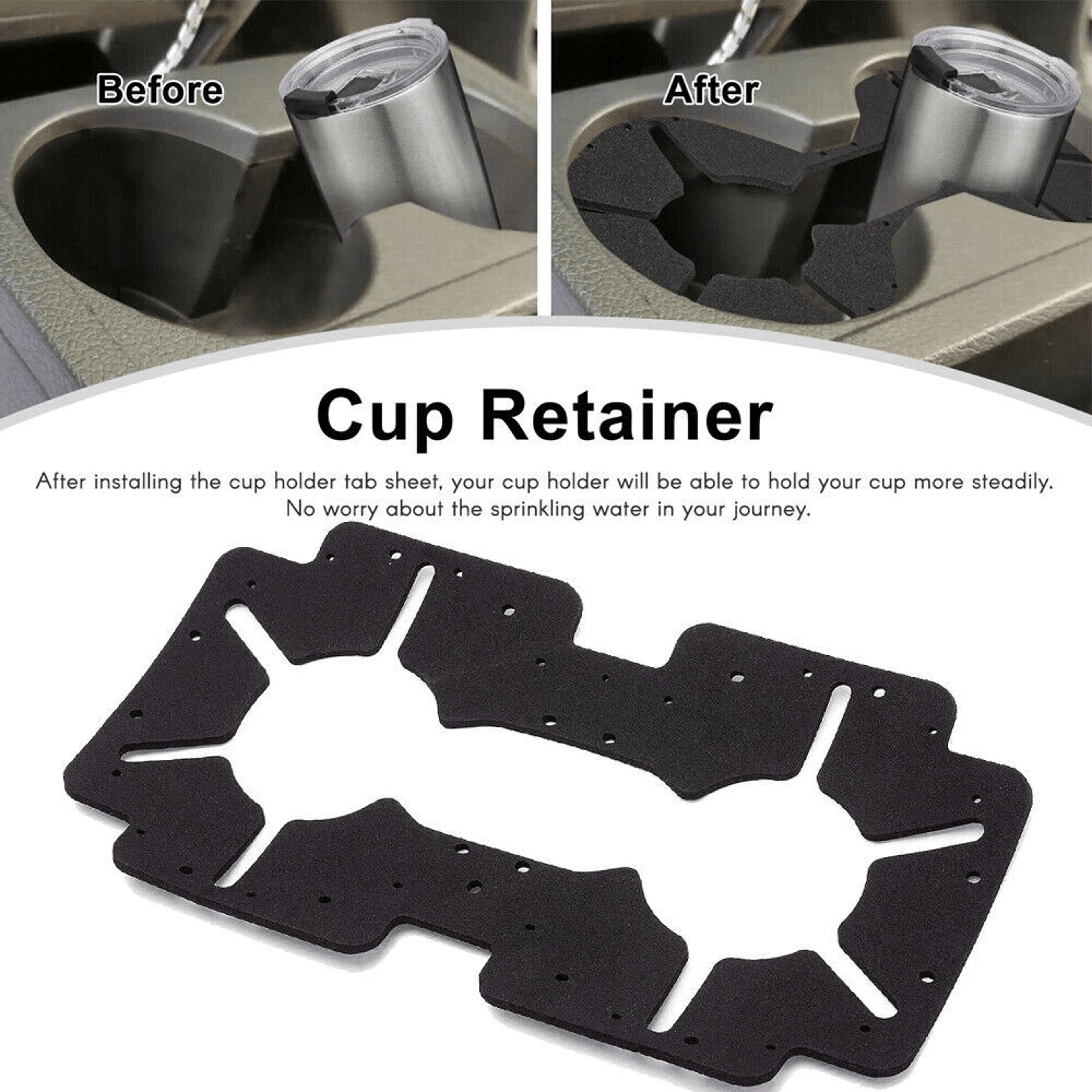 Car Console Cup Holder Insert Tabs For Honda Pilot Secure  Organize Your Car Interior 8