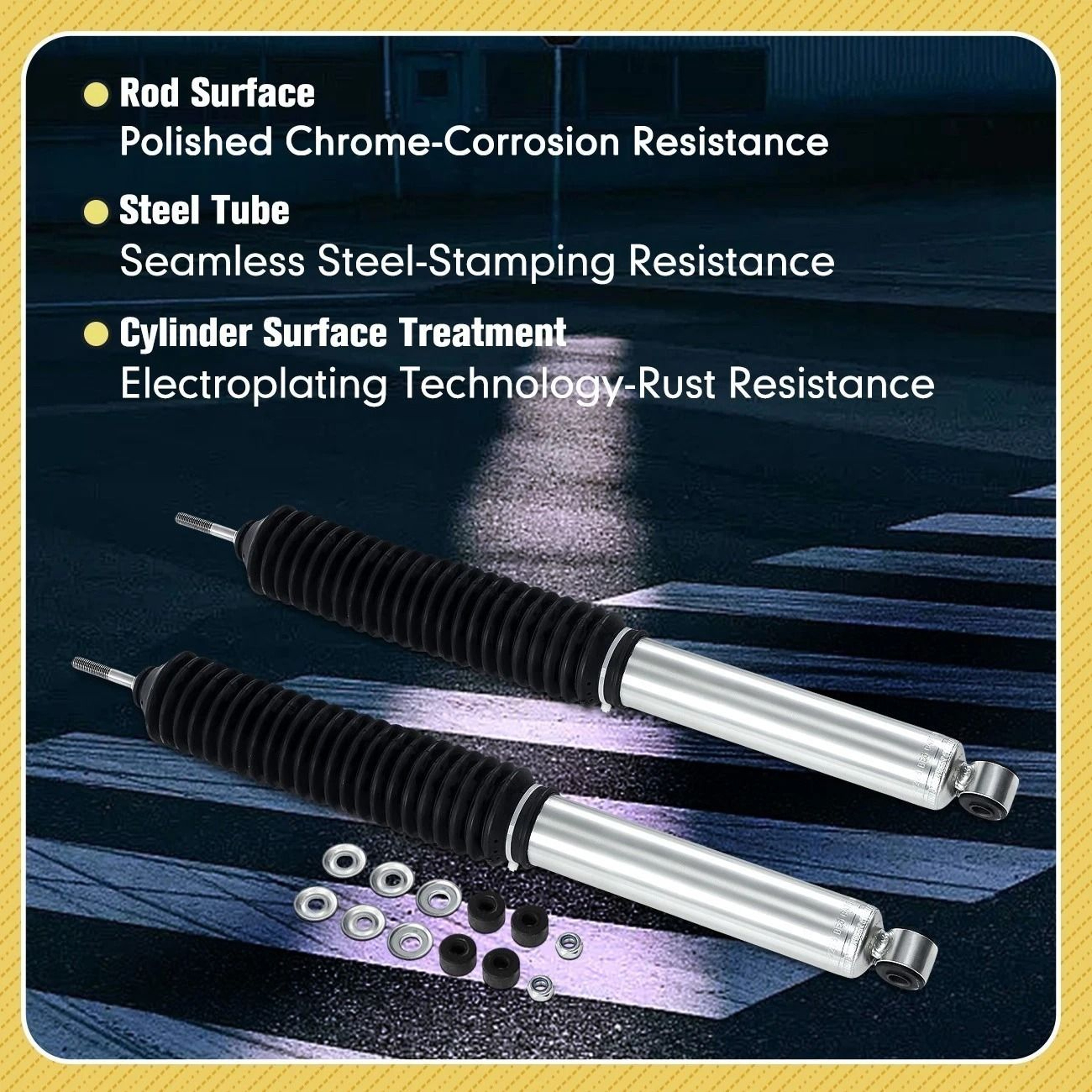 Toyota Tacoma Rear Monotube Gas Shocks Pair For Lift 10