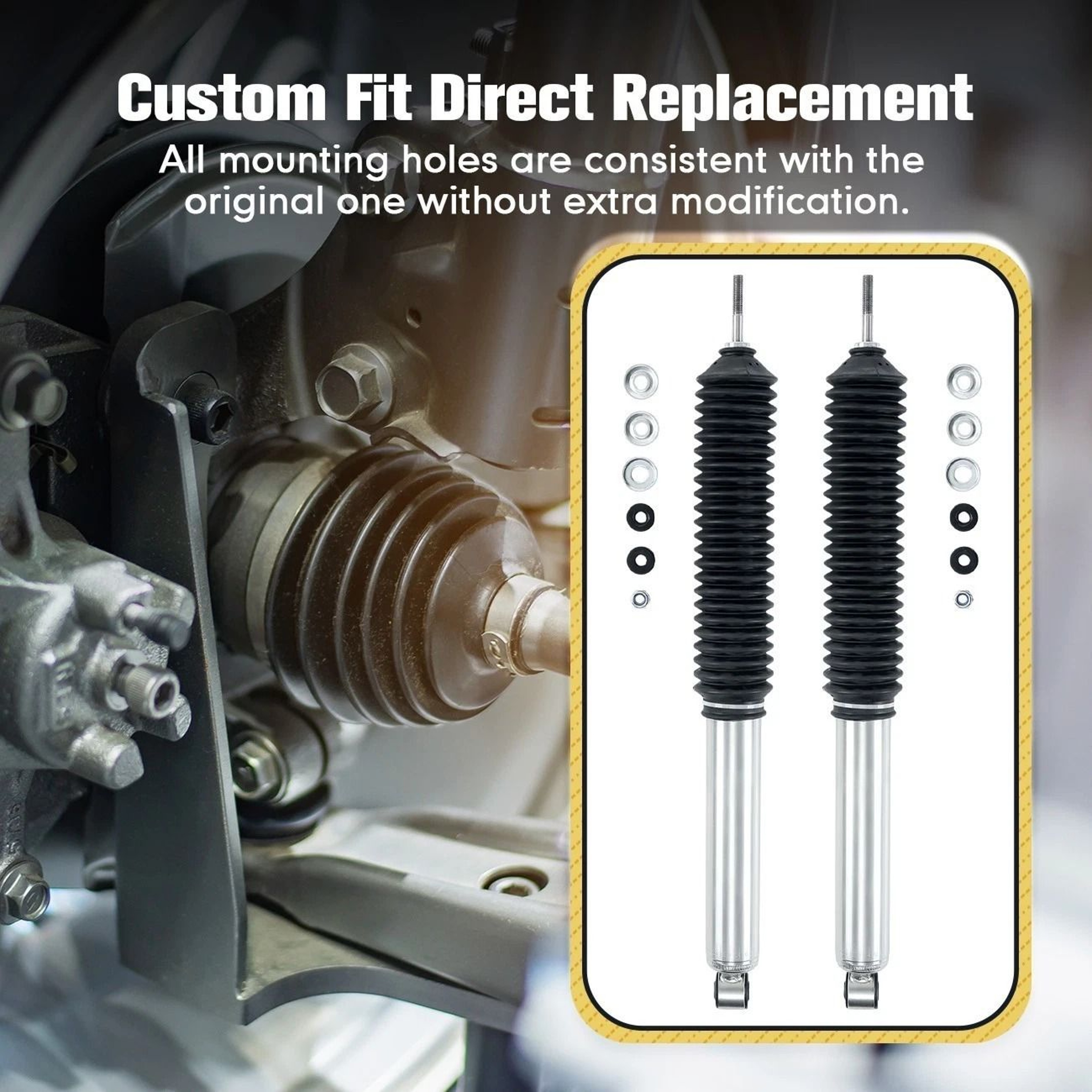 Toyota Tacoma Rear Monotube Gas Shocks Pair For Lift 11