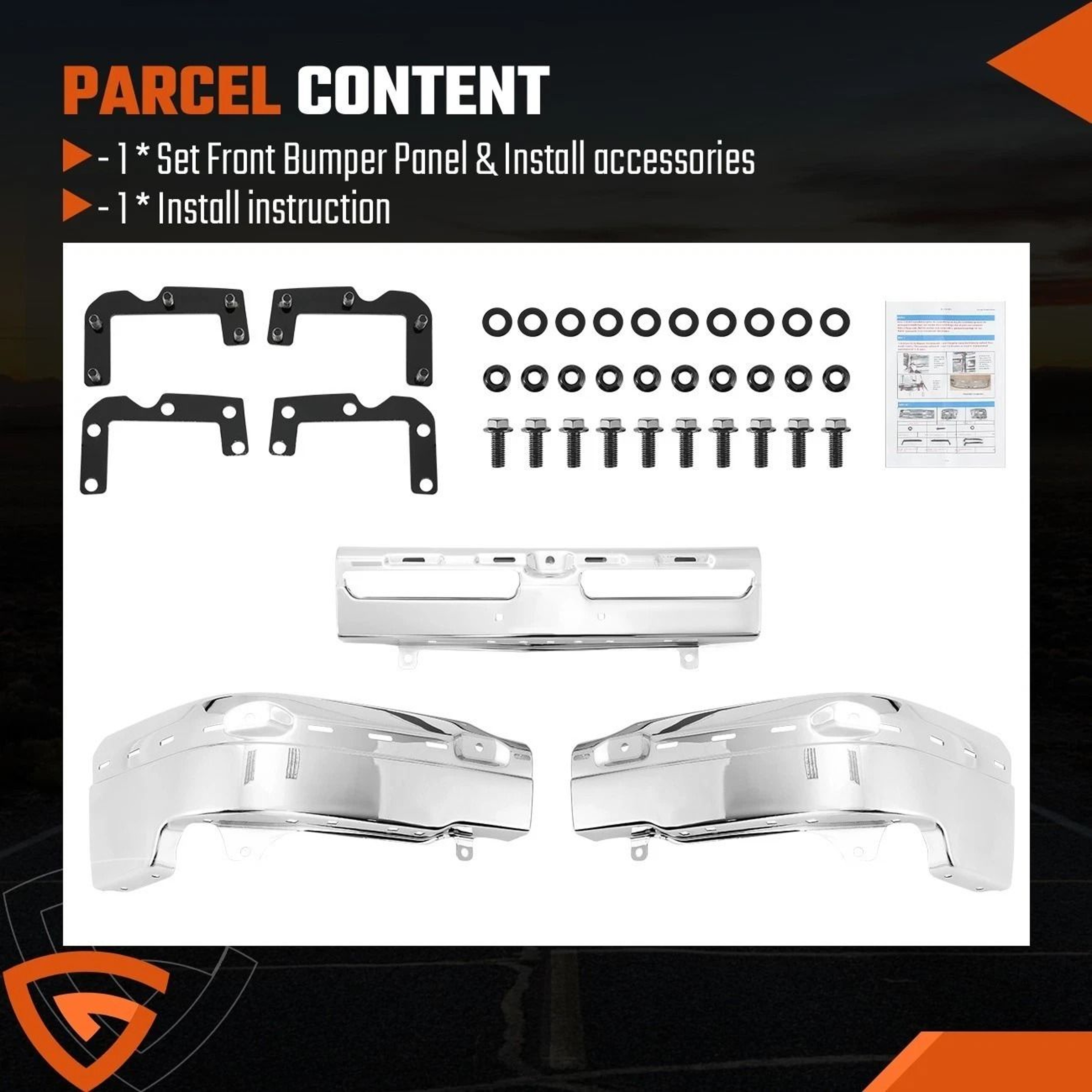 Chrome Silverado Front Bumper For Chevy Avalanche 11