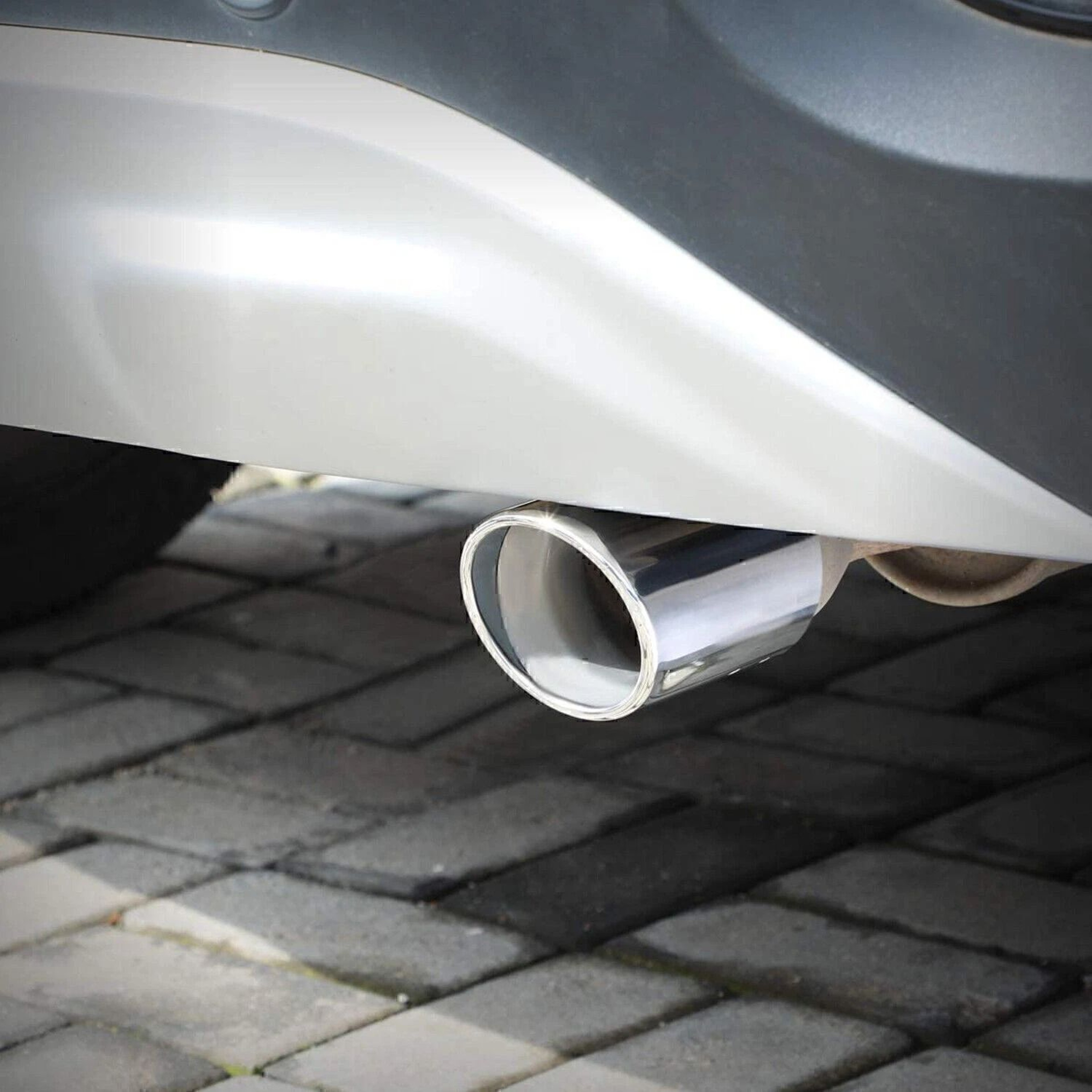 Universal Stainless Steel Exhaust Tip Chrome Rear Clamp On Exhaust Tip For Straight Tailpipes 12