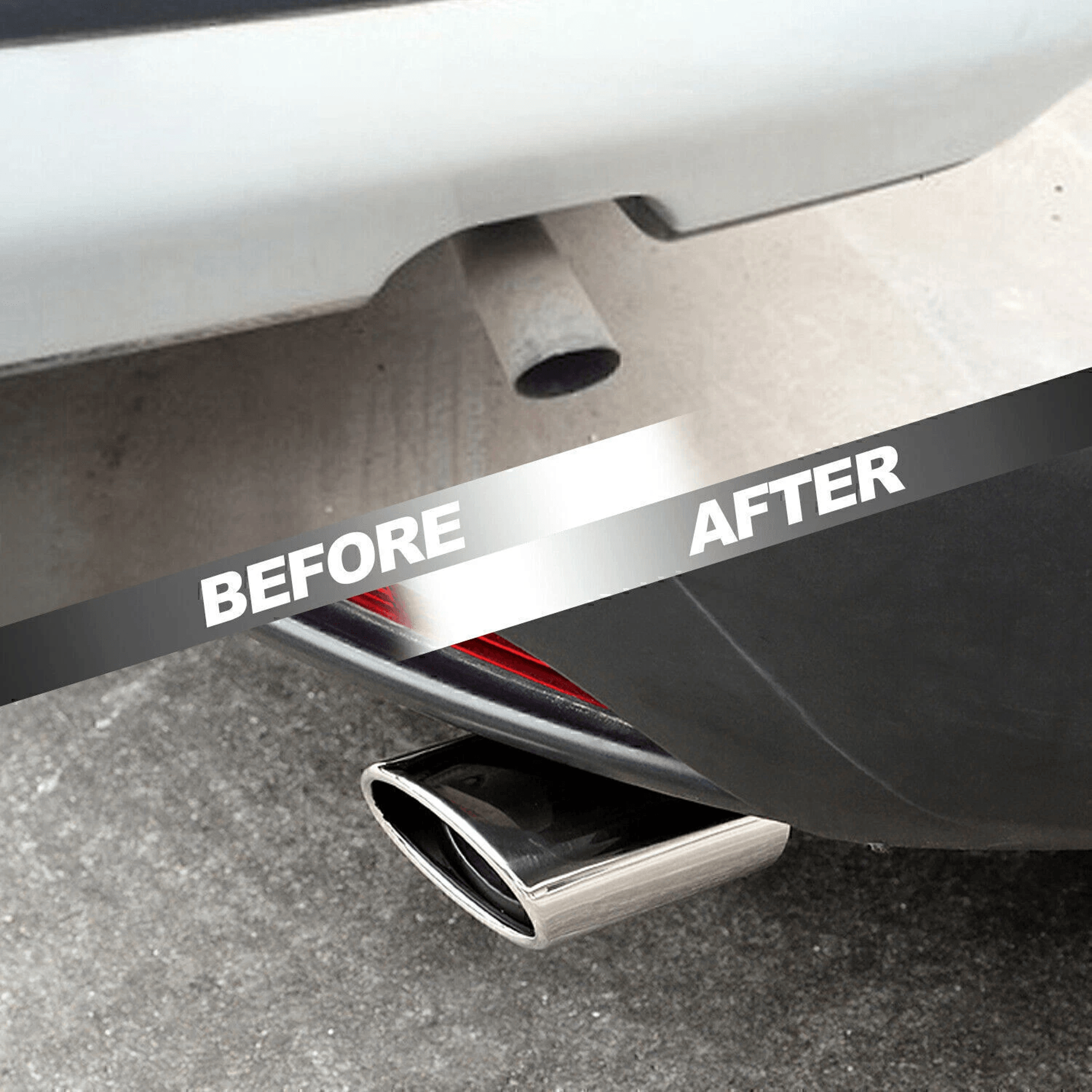 Universal Stainless Steel Exhaust Tip Chrome Rear Clamp On Exhaust Tip For Straight Tailpipes 13