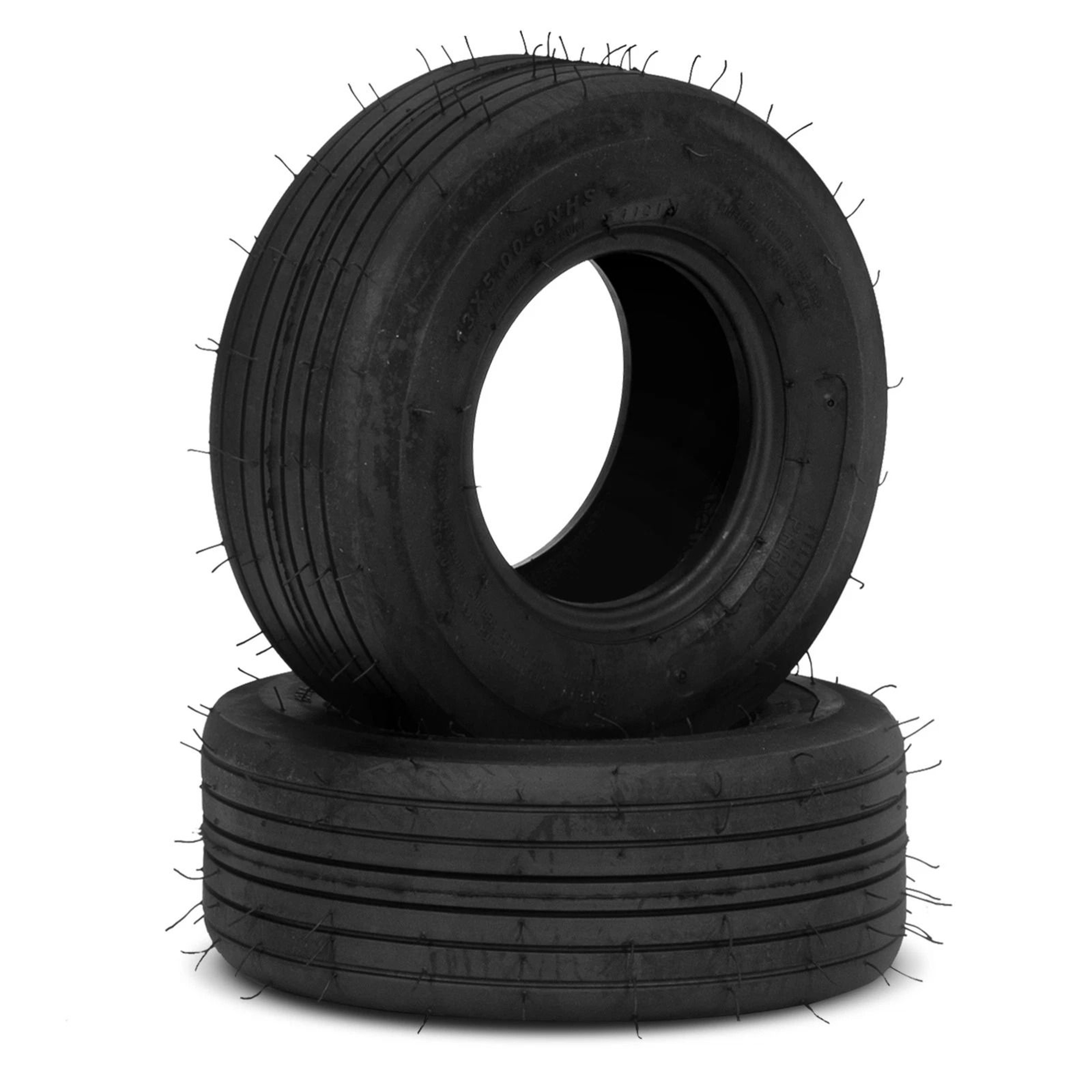 Two 6 Lawn Mower Garden Tractor Tires  2 Ply Rated Heavy Duty 0