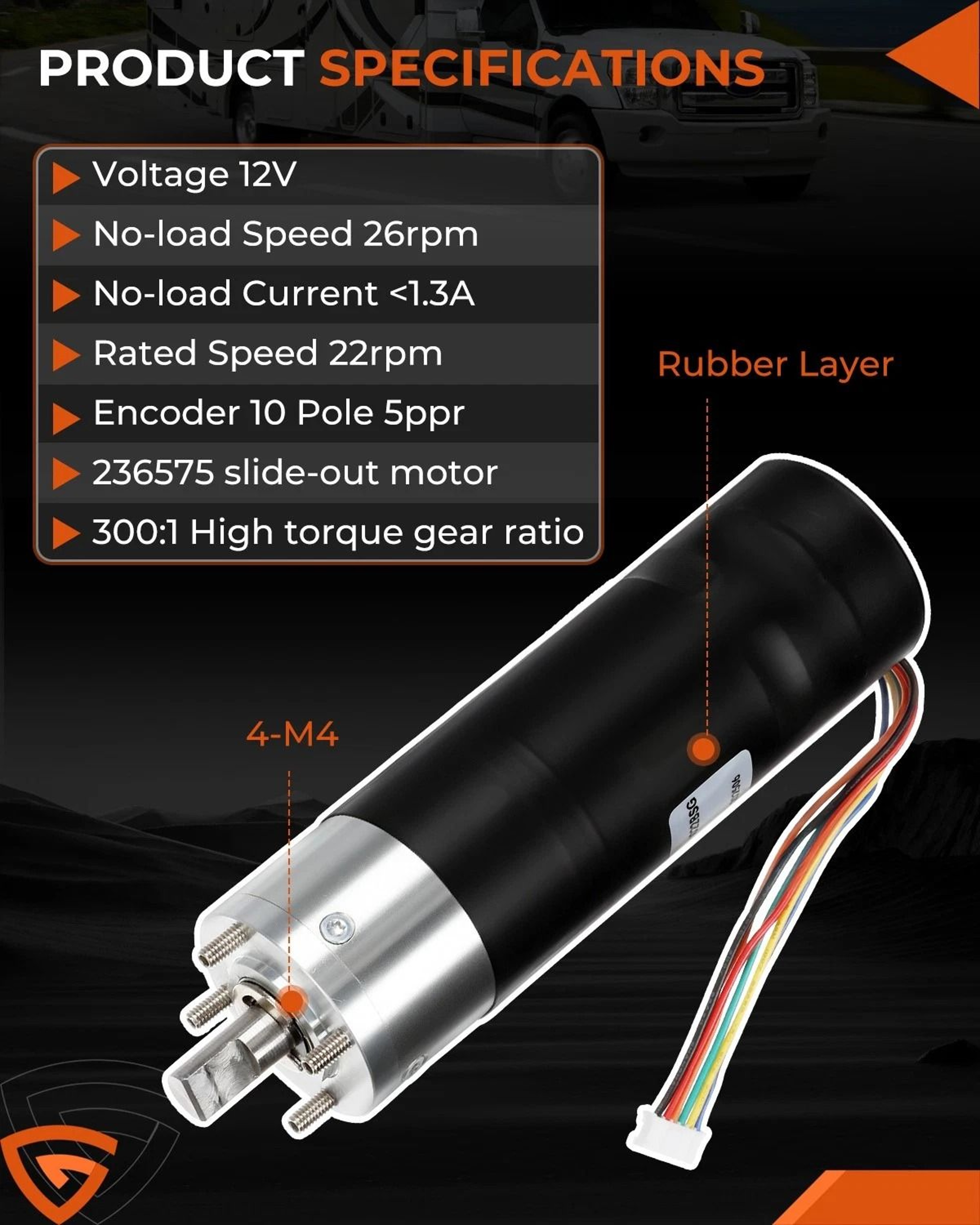 Lippert RV Slide Out Motor Direct Replacement 6