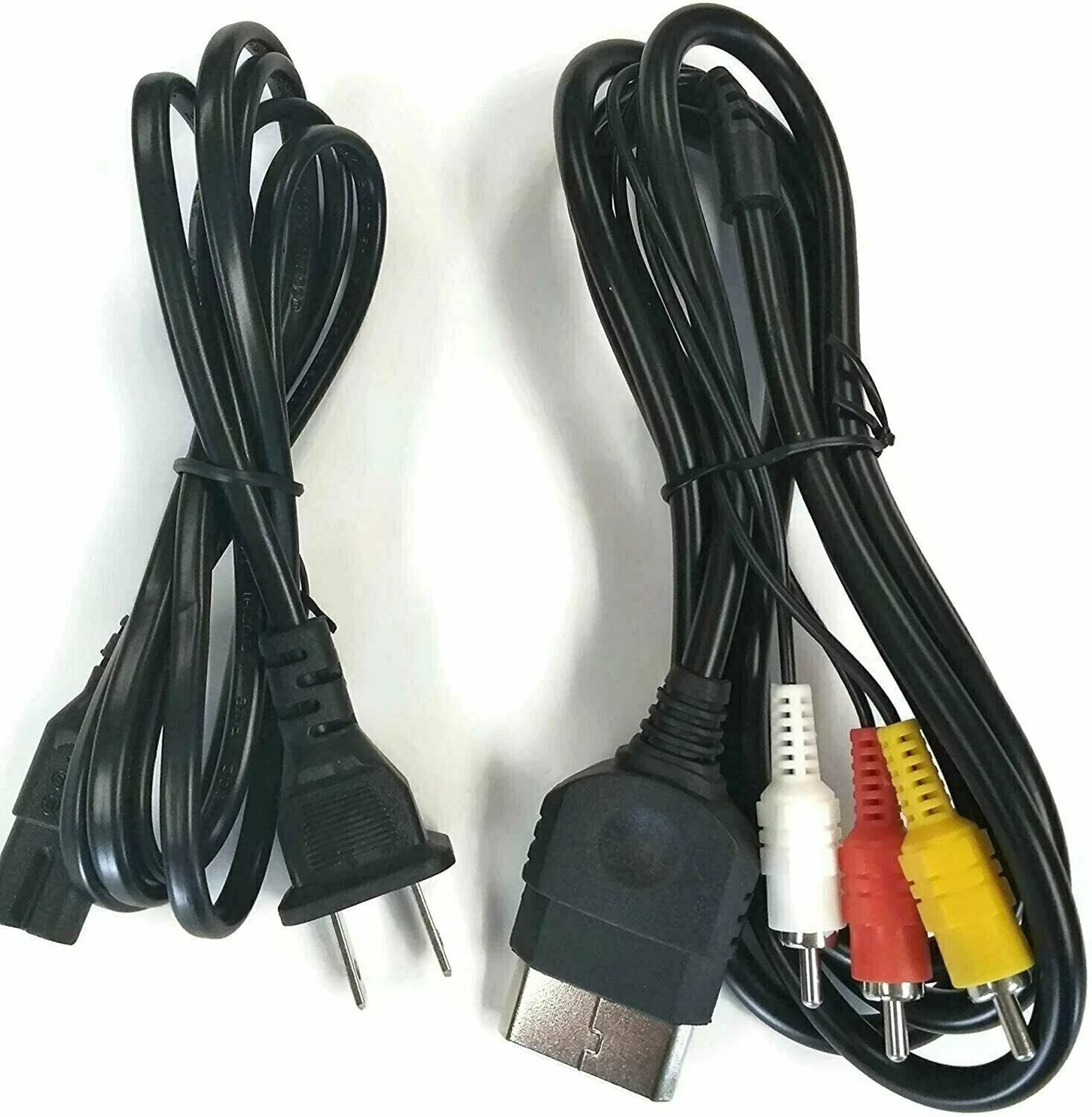 Original Xbox AV Cable  Power Cord Bundle For Classic Console RCA TV Setup 0