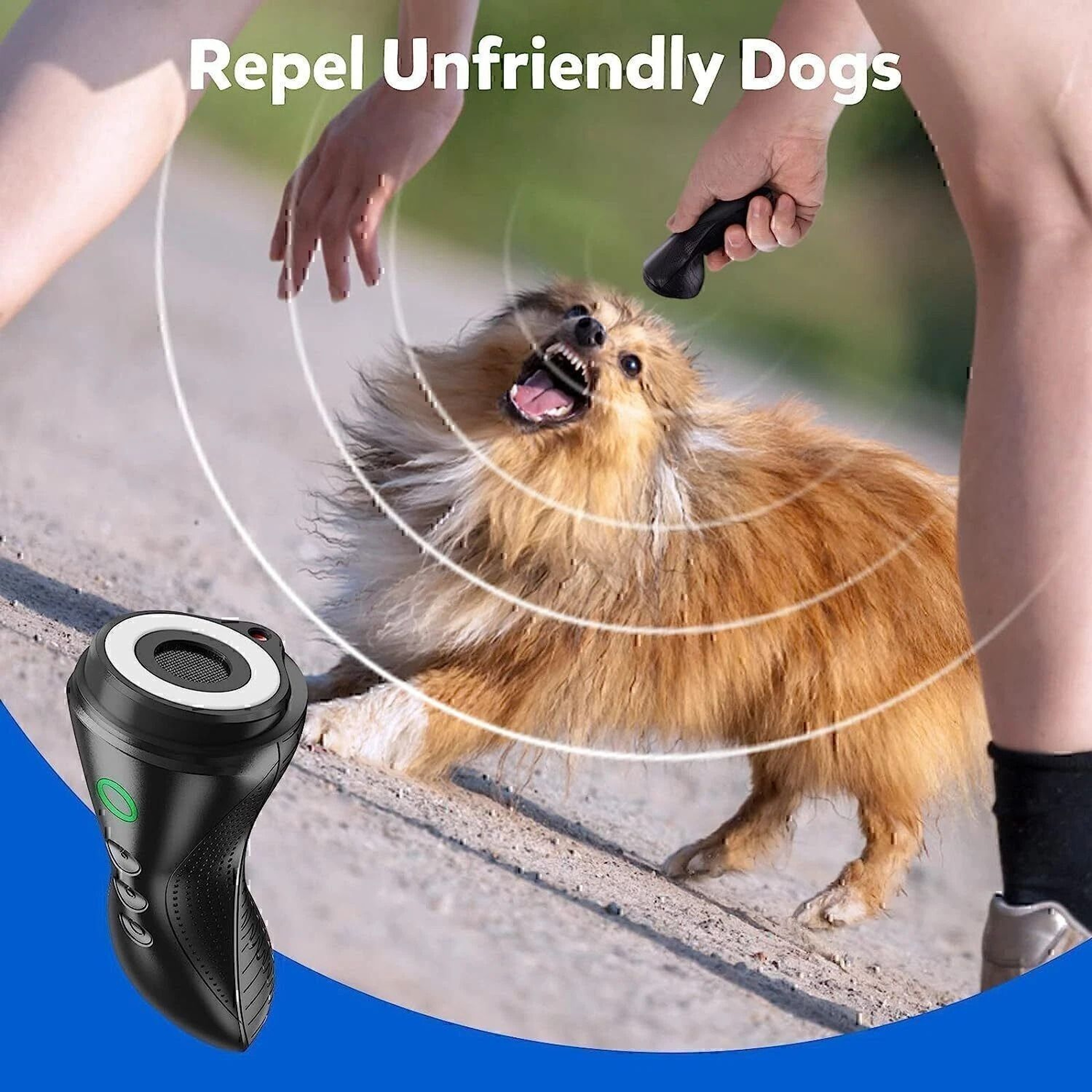 3 Mode Rechargeable Ultrasonic Anti Barking Device For Dogs Indoor Outdoor Bark Control 6