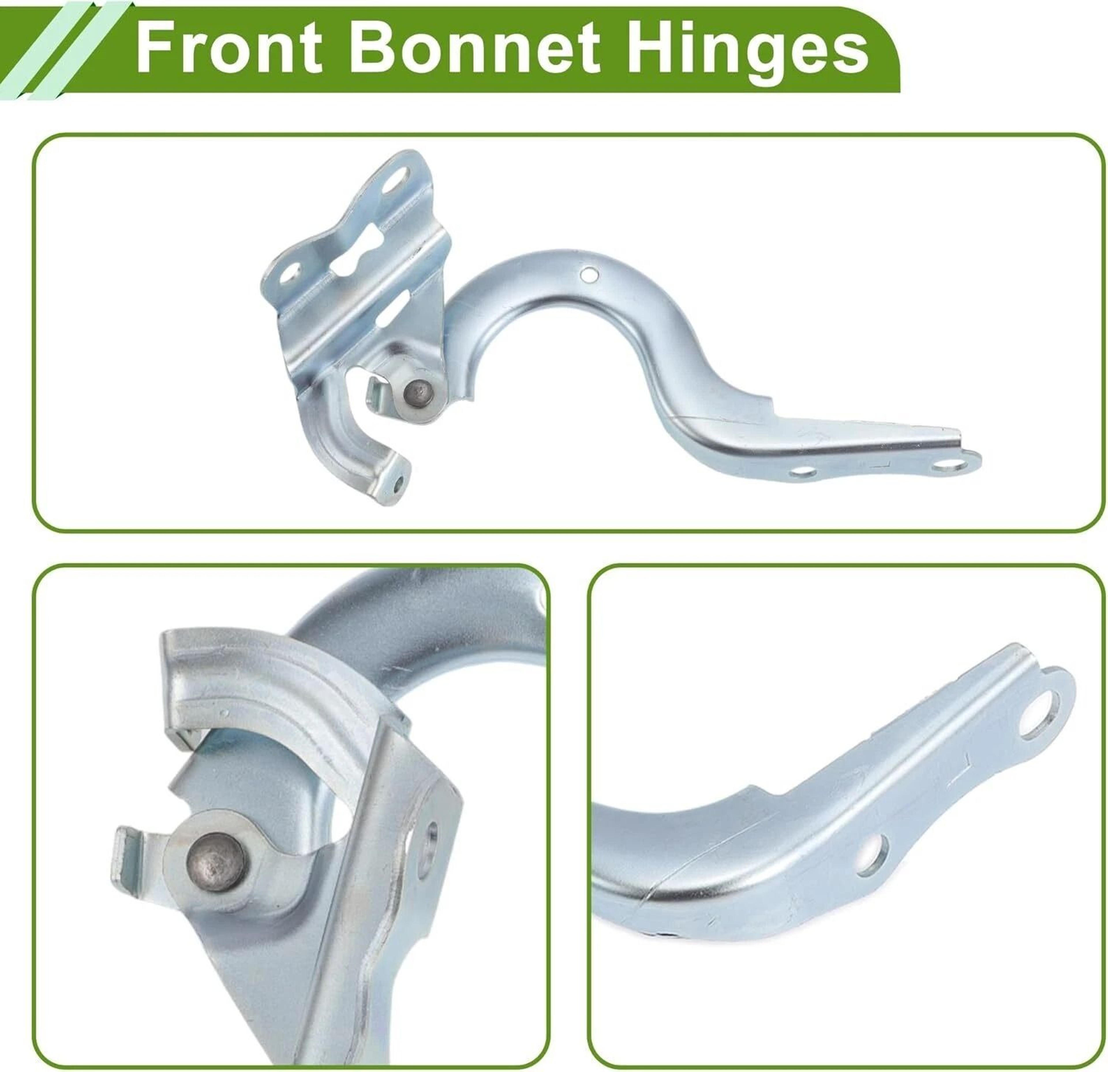 Toyota Corolla Hood Hinge Pair Driver Passenger Side For LH RH 3