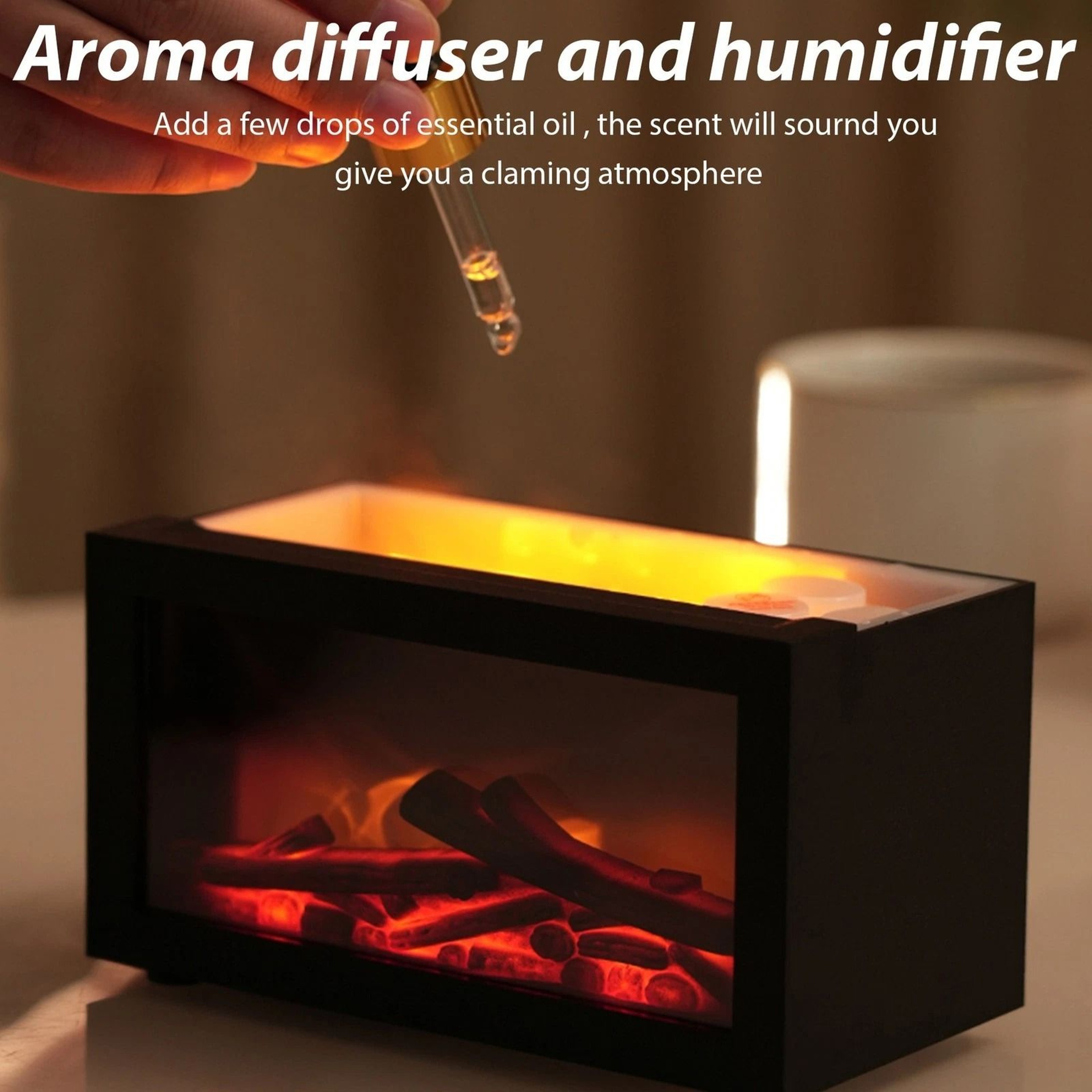 Fireside Glow Aroma Diffuser Humidifier 2