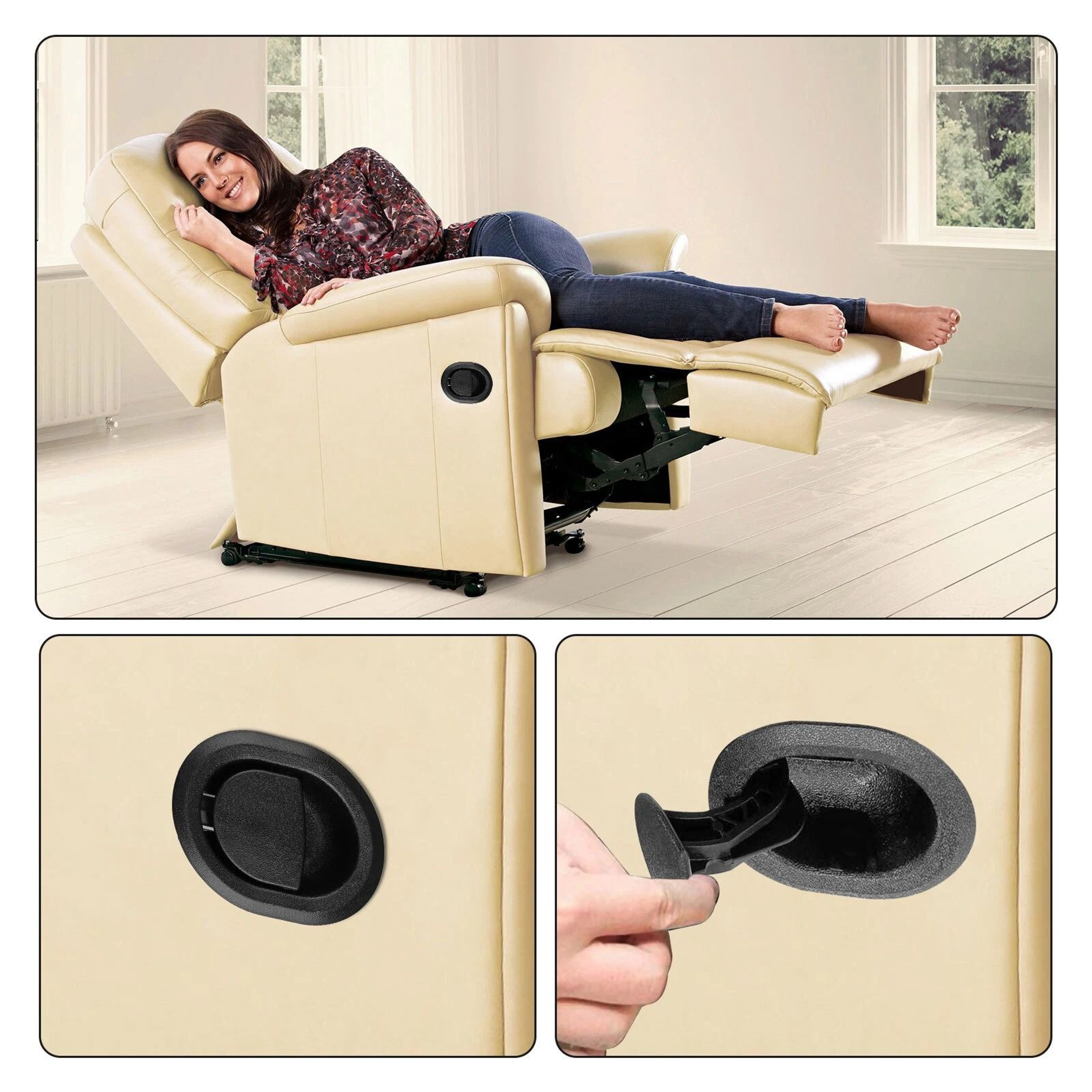Universal Recliner Sofa Pull Handle Replacement Lever Durable Couch Release Mechanism 6