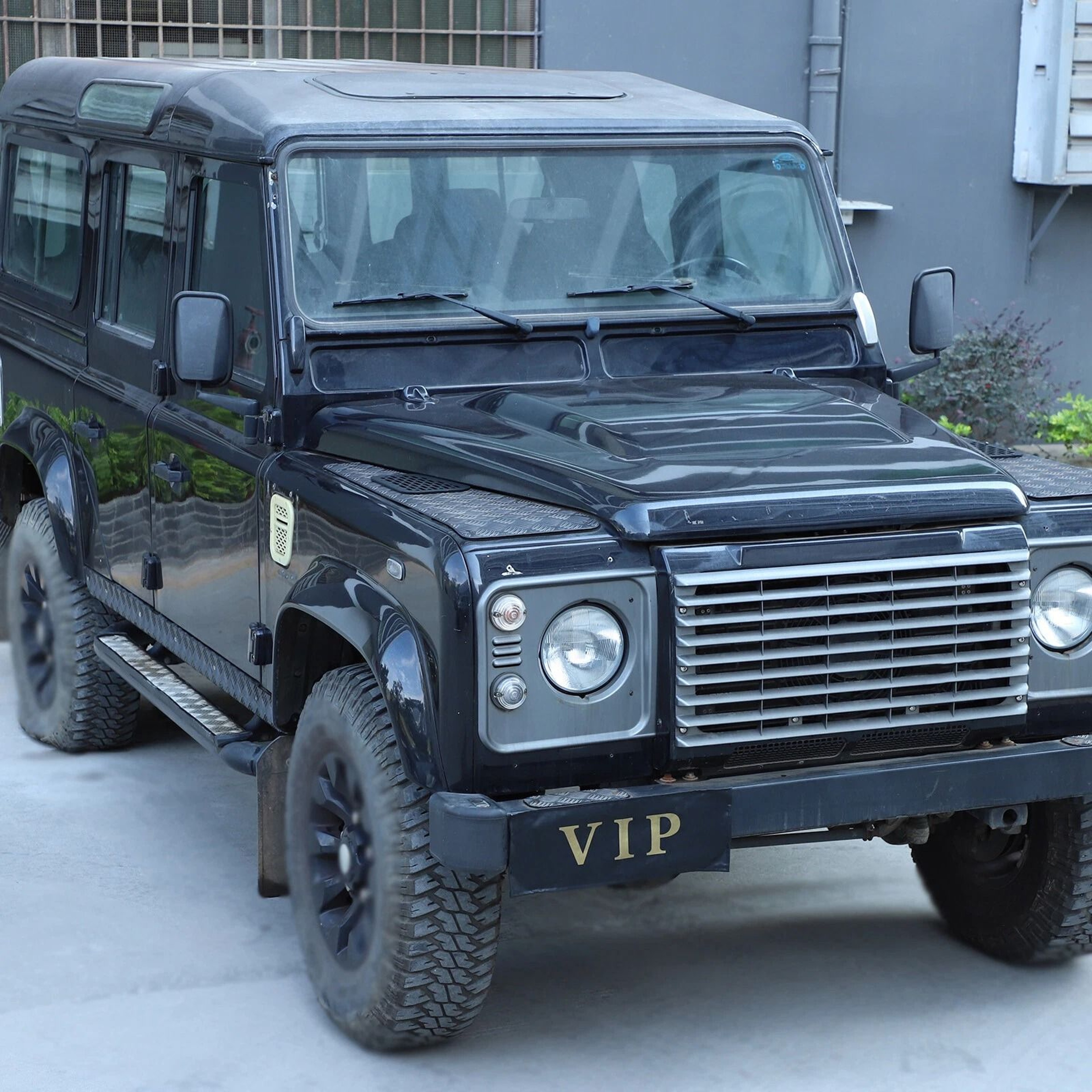 Black Alloy Front Hood Air Vent Cover Trim For Land Rover Defender Durable Alloy Design Enhances St 9
