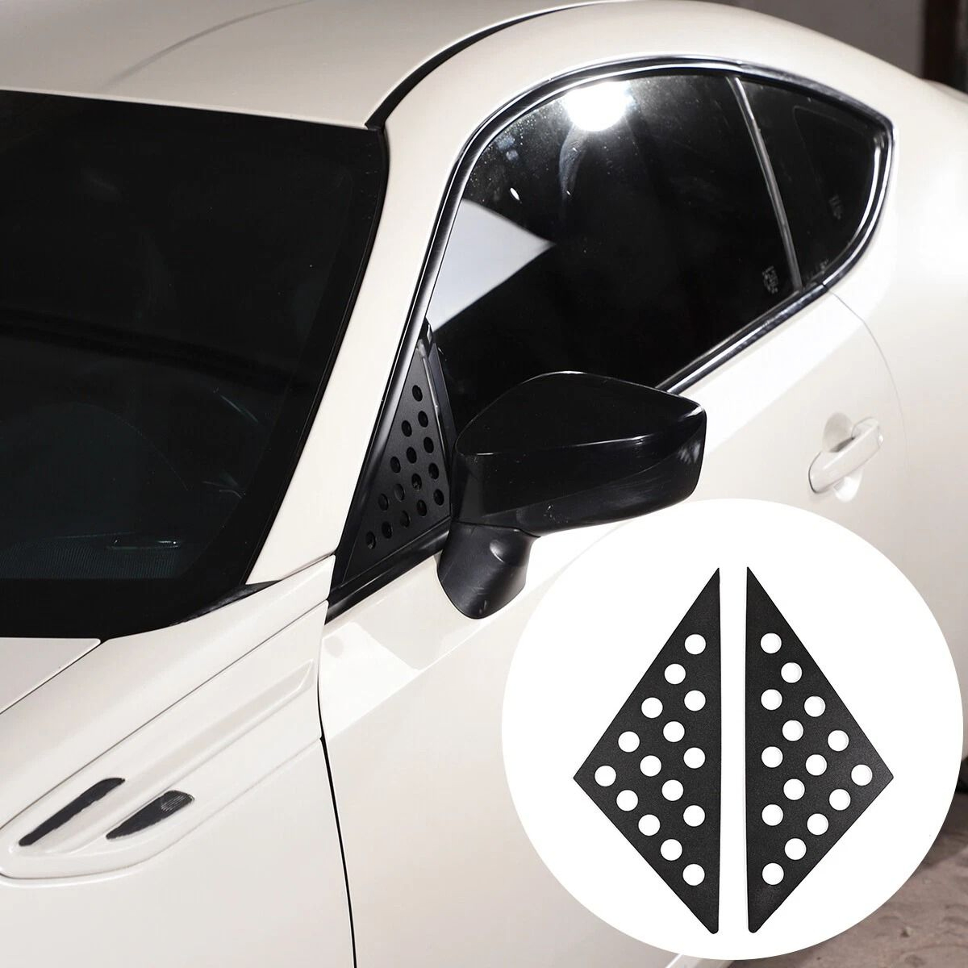 Premium Front Window Cover Trim For Toyota 86  Subaru BRZ Triangular Glass Trim Accessory 0