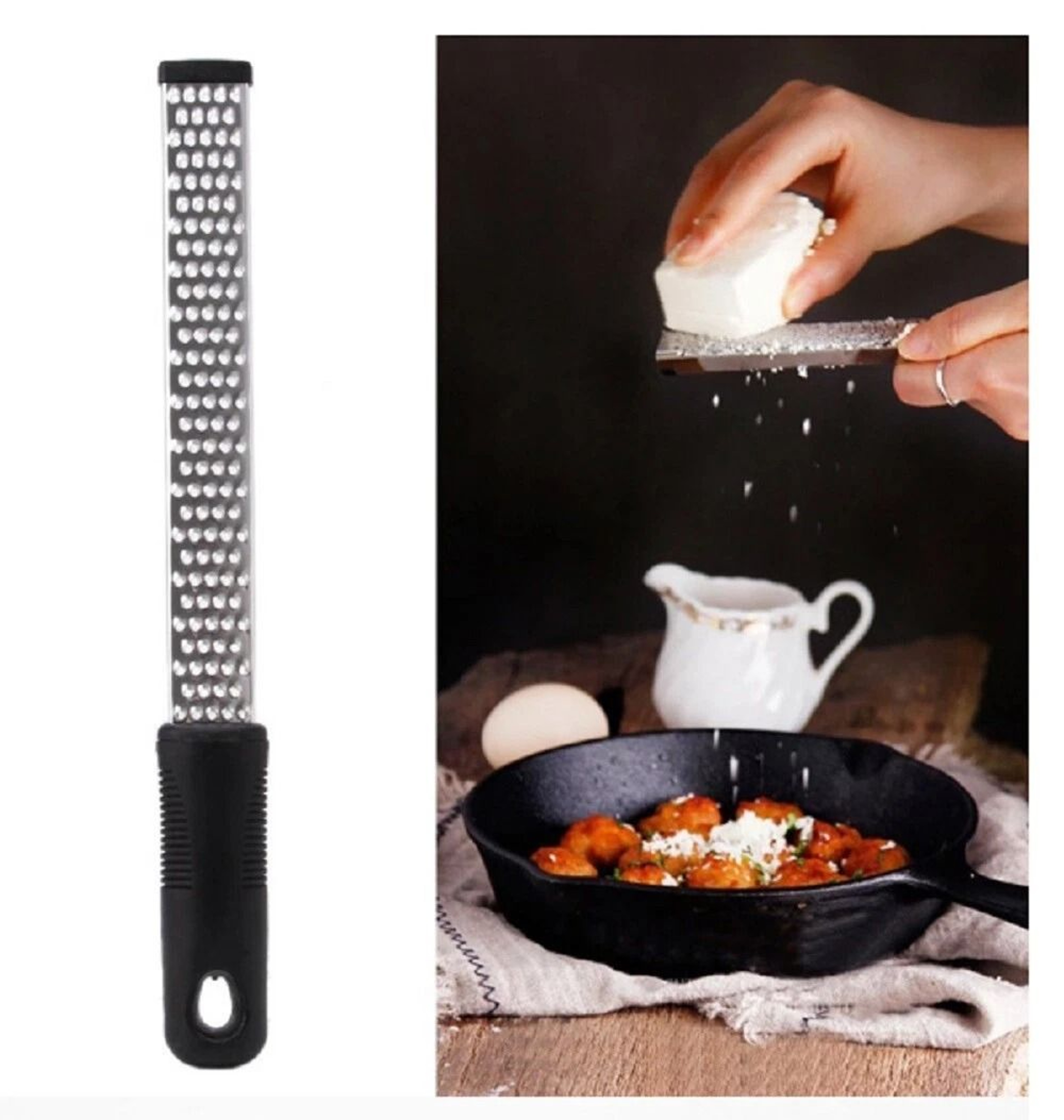 Stainless Steel Citrus Zester  Cheese Grater Tool Premium Fine Shredder For Kitchen Use 6