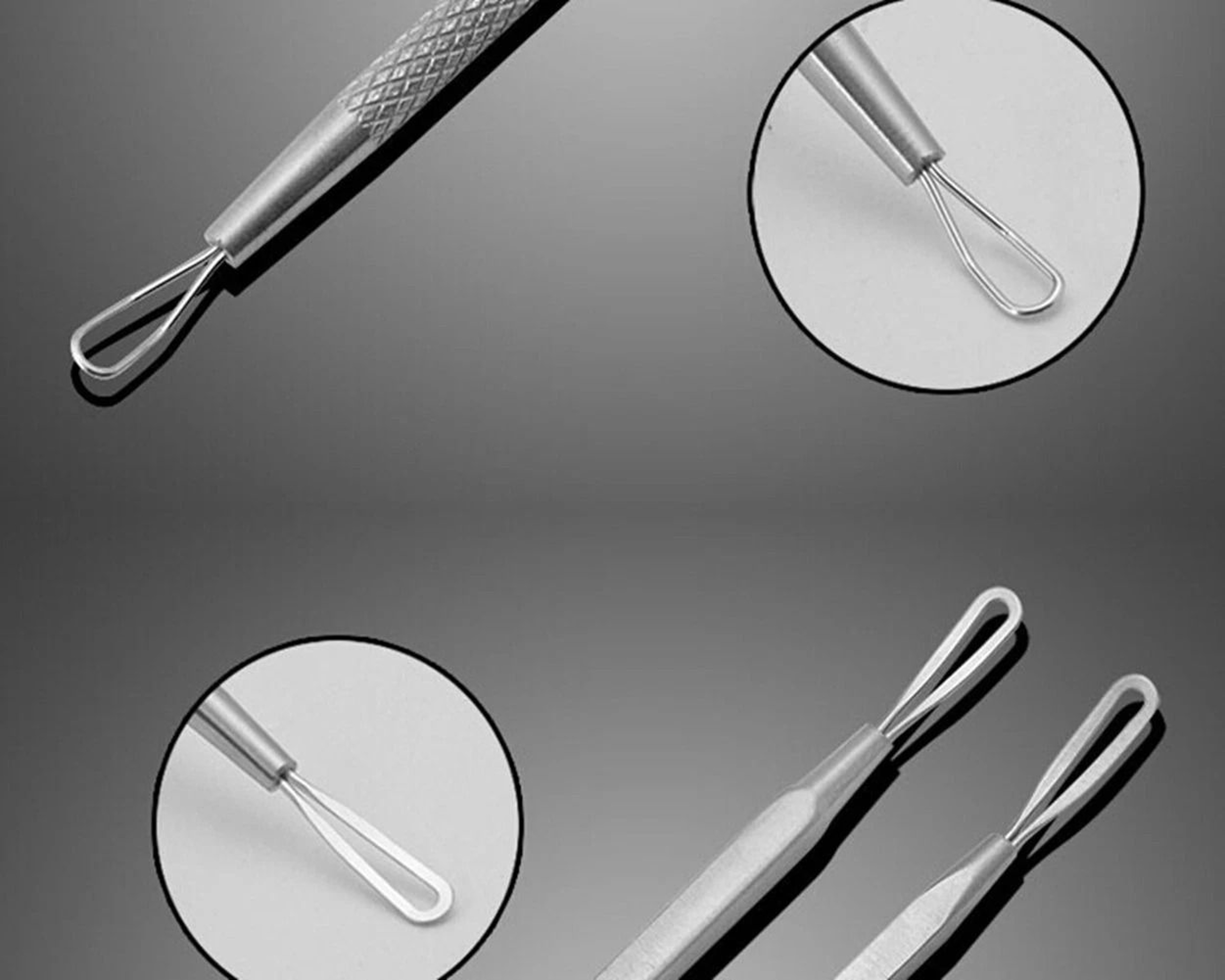 Blackhead Remover Kit Stainless Steel Pimple Extractor Tools For Acne  Comedone Treatment 1