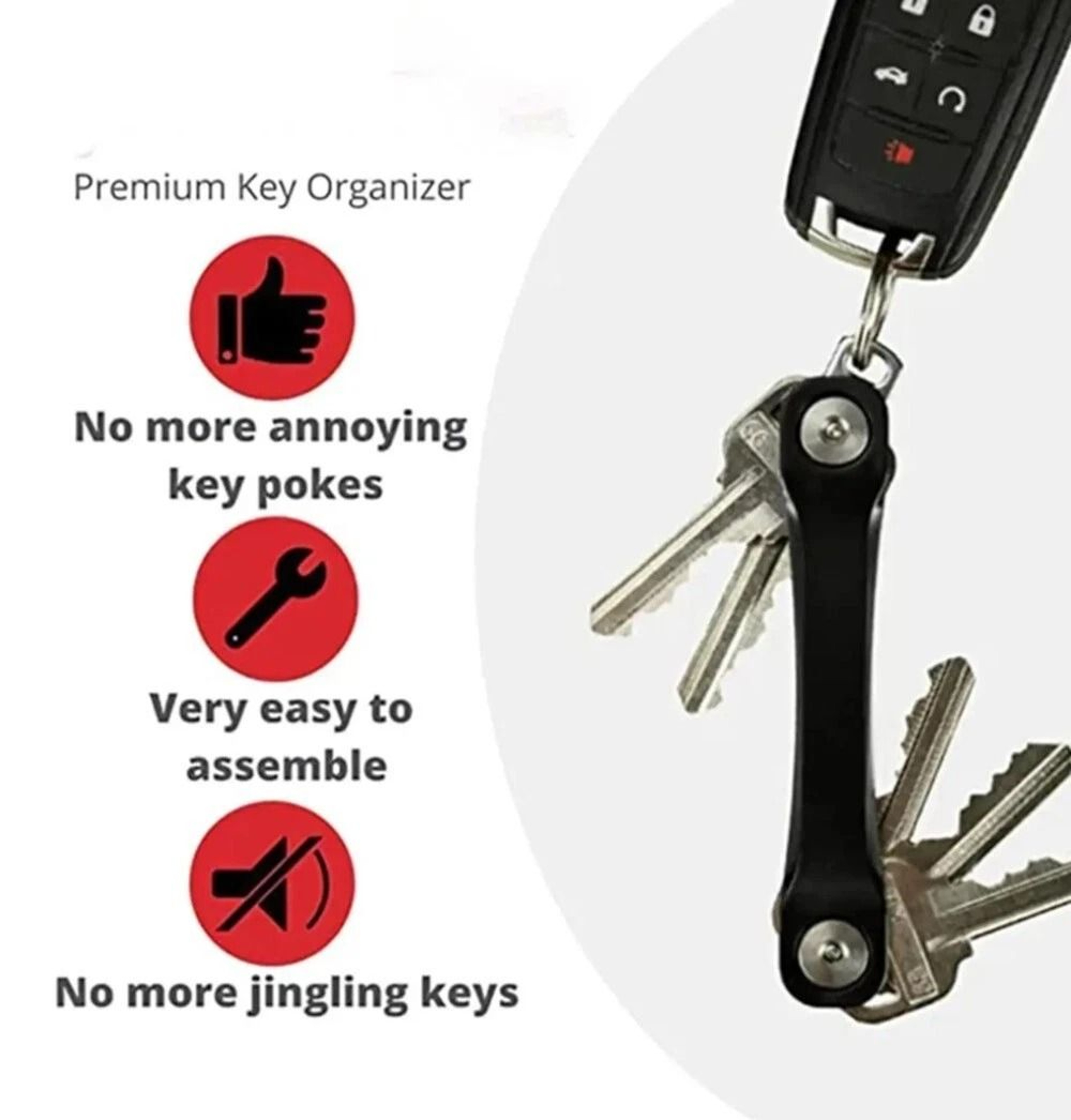 Quickdraw EDC Key Organizer Clip Pocket Key Holder For Everyday Carry 5