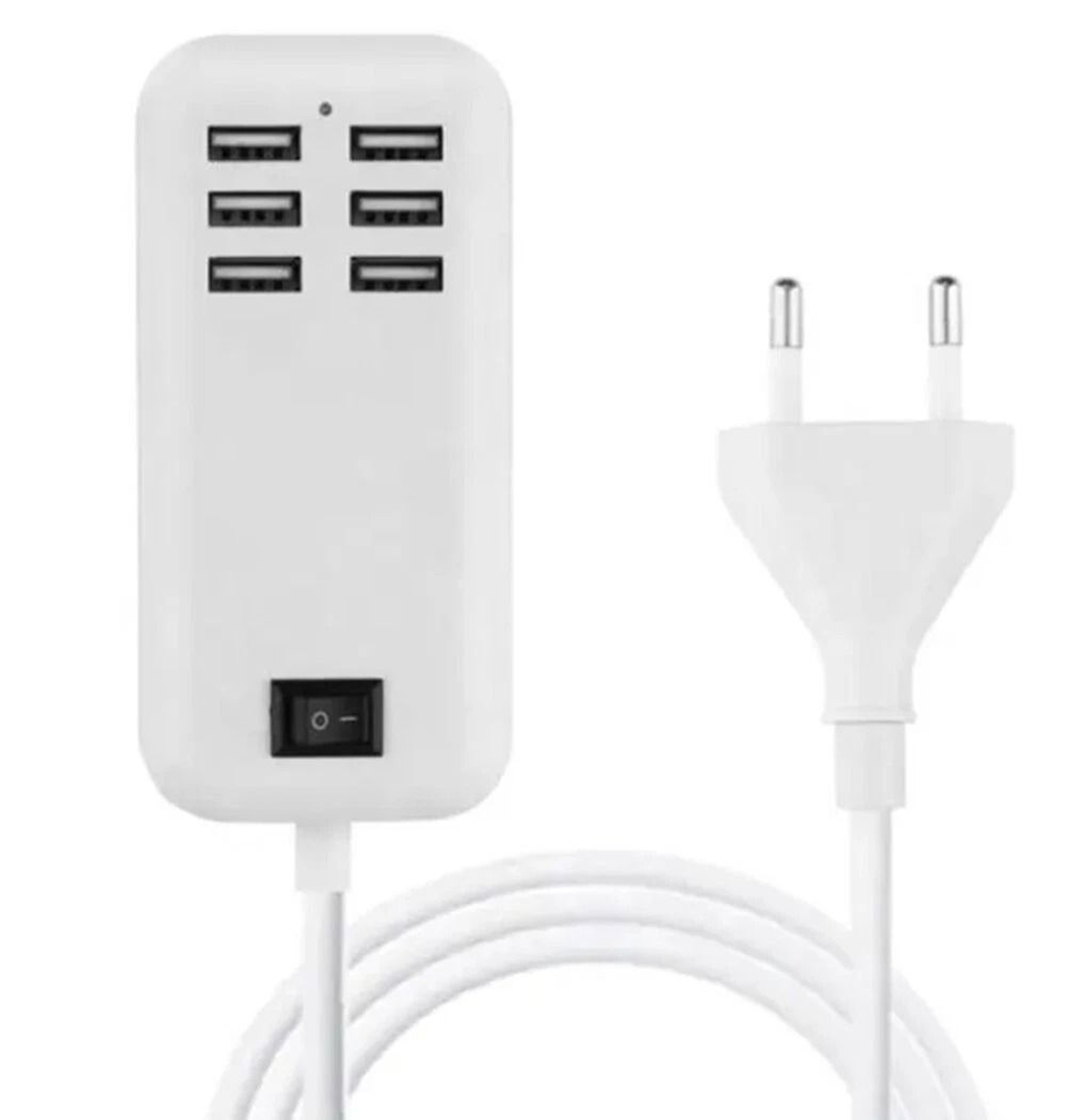 6 Port USB Charging Station Desktop USB Charger Hub For Phones And Tablets 1