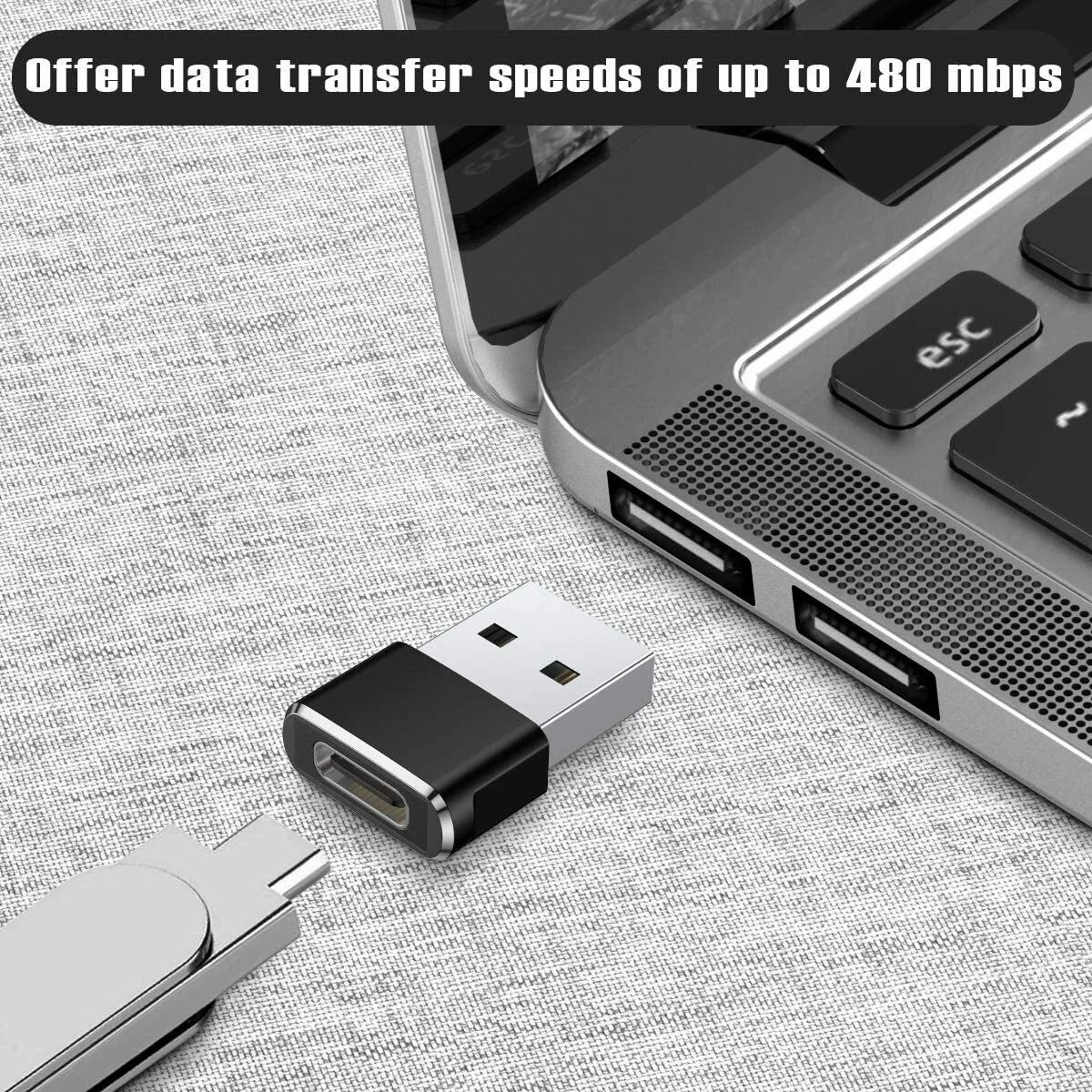 USB C To USB Adapter USB Type C Female To USB A Male Converter 4