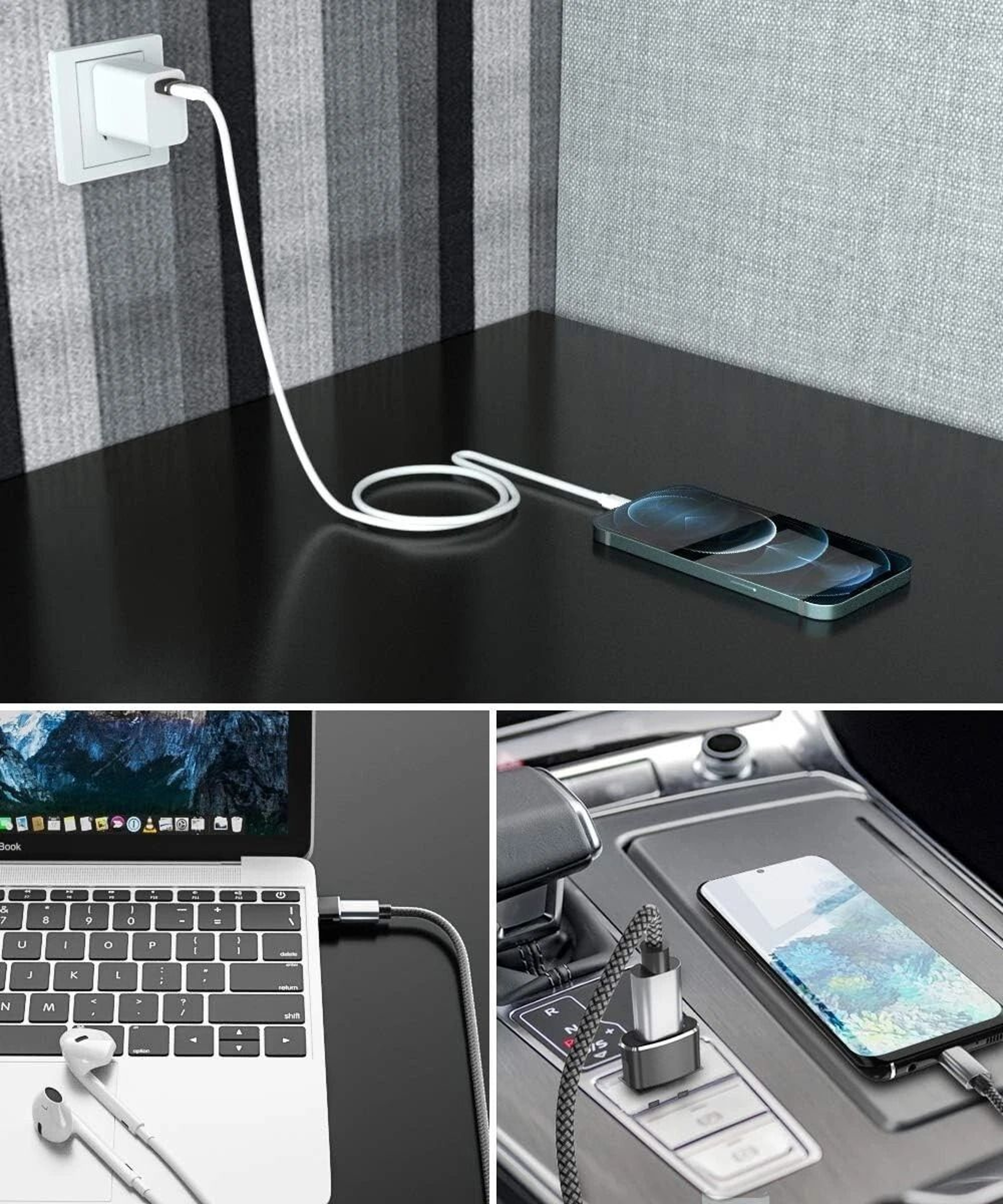 USB C Female To USB A Male Adapter USB Type C Converter OTG Connector 4