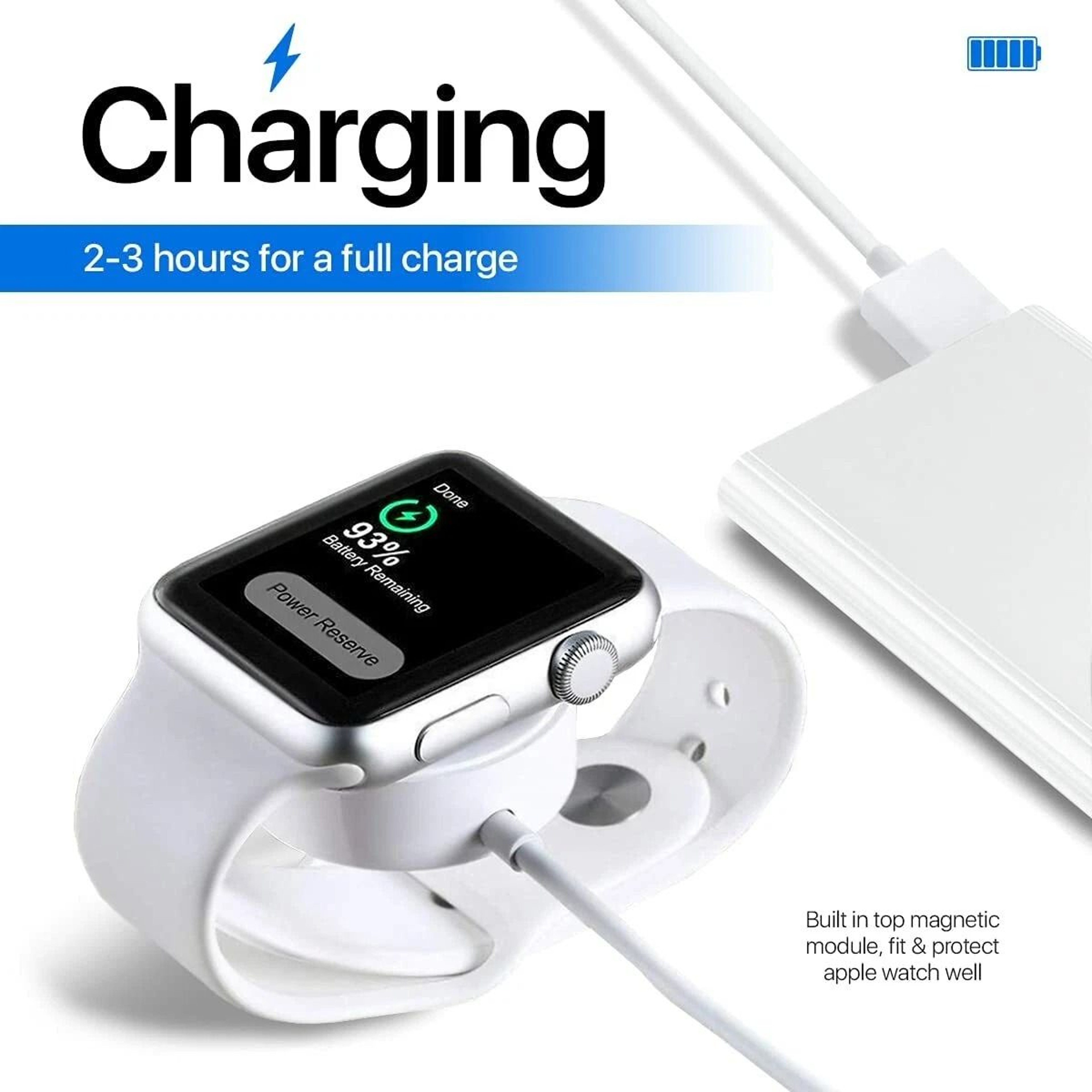 Magnetic Apple Watch Charger Cable USB Charging Cable For Series 2