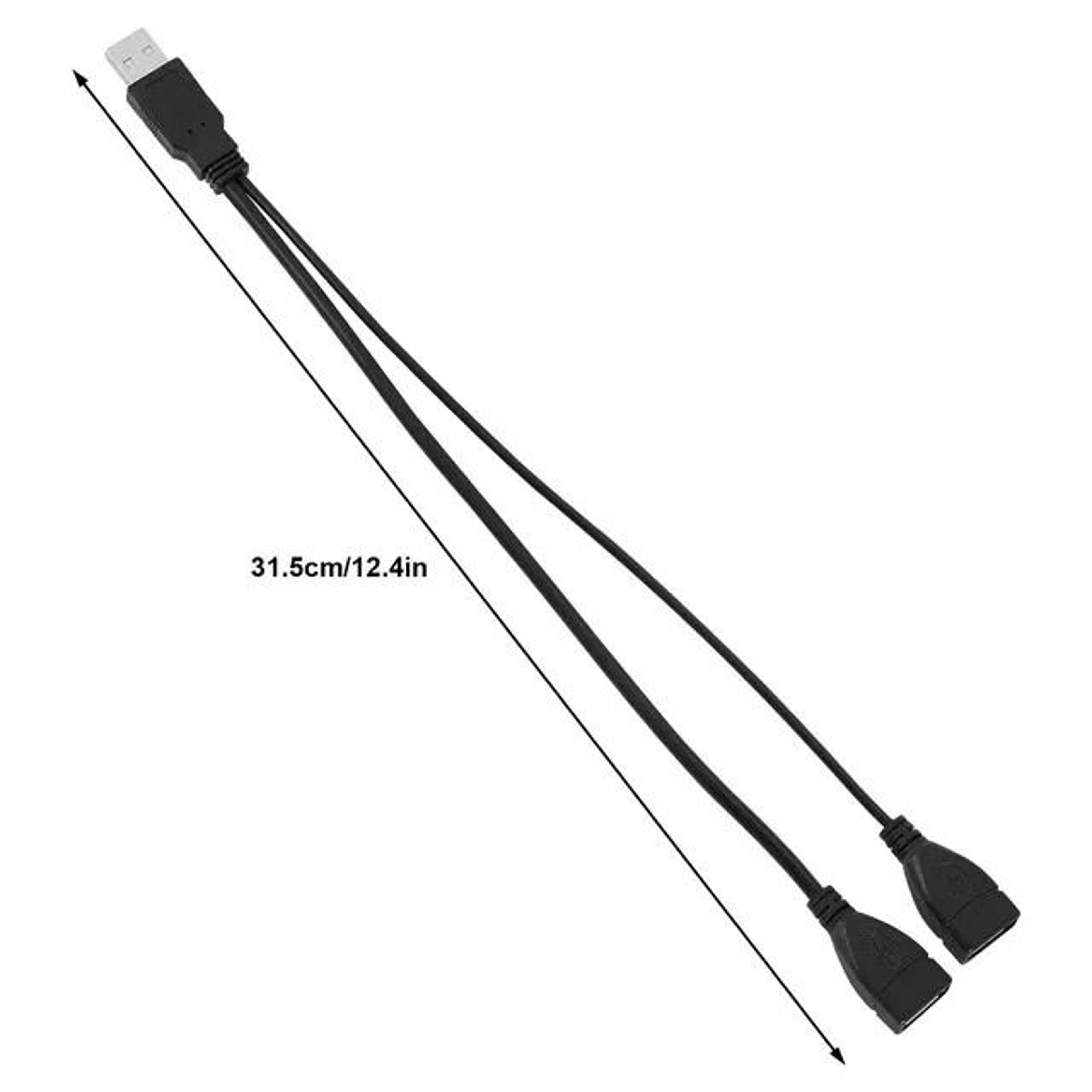 2 Port USB Splitter Cable USB Adapter With Dual Female Ports For Easy Power And Device Connection 1