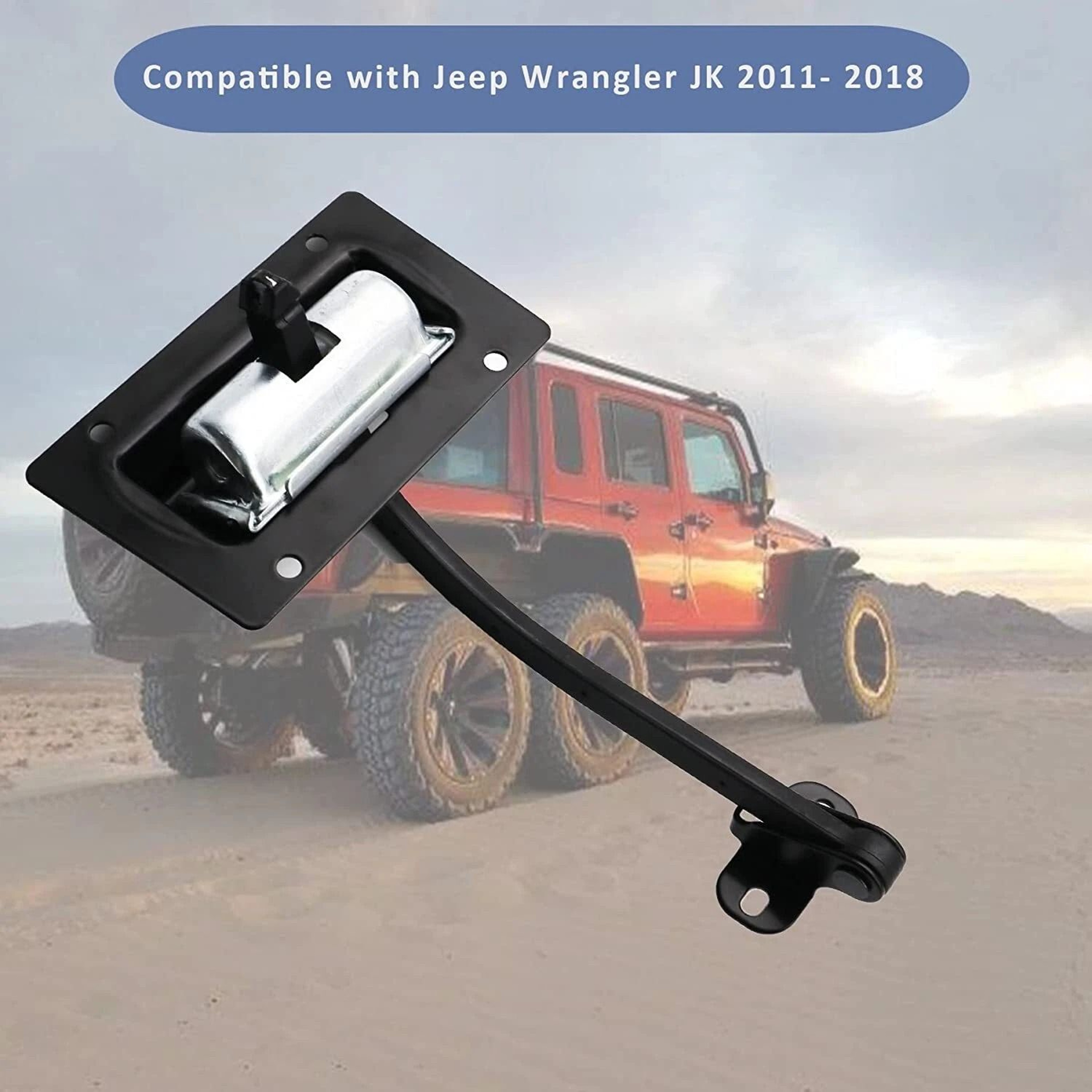 Jeep Wrangler JK Tailgate Check Strap Retaining Arm Rear Gate Replacement 9