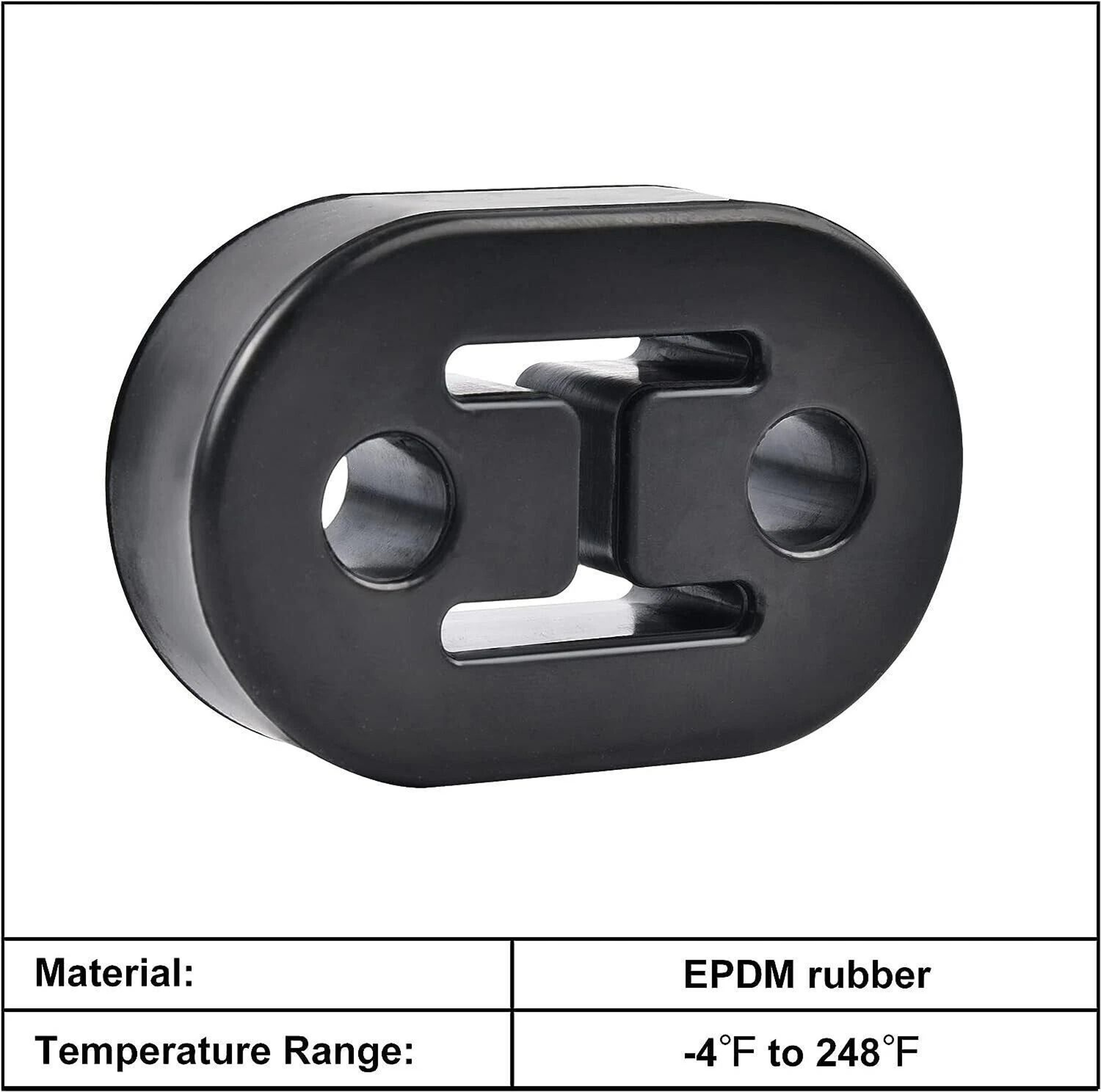 Heavy Duty Rubber Exhaust Hanger Insulator Hole Muffler Tailpipe Mount Bracket 10