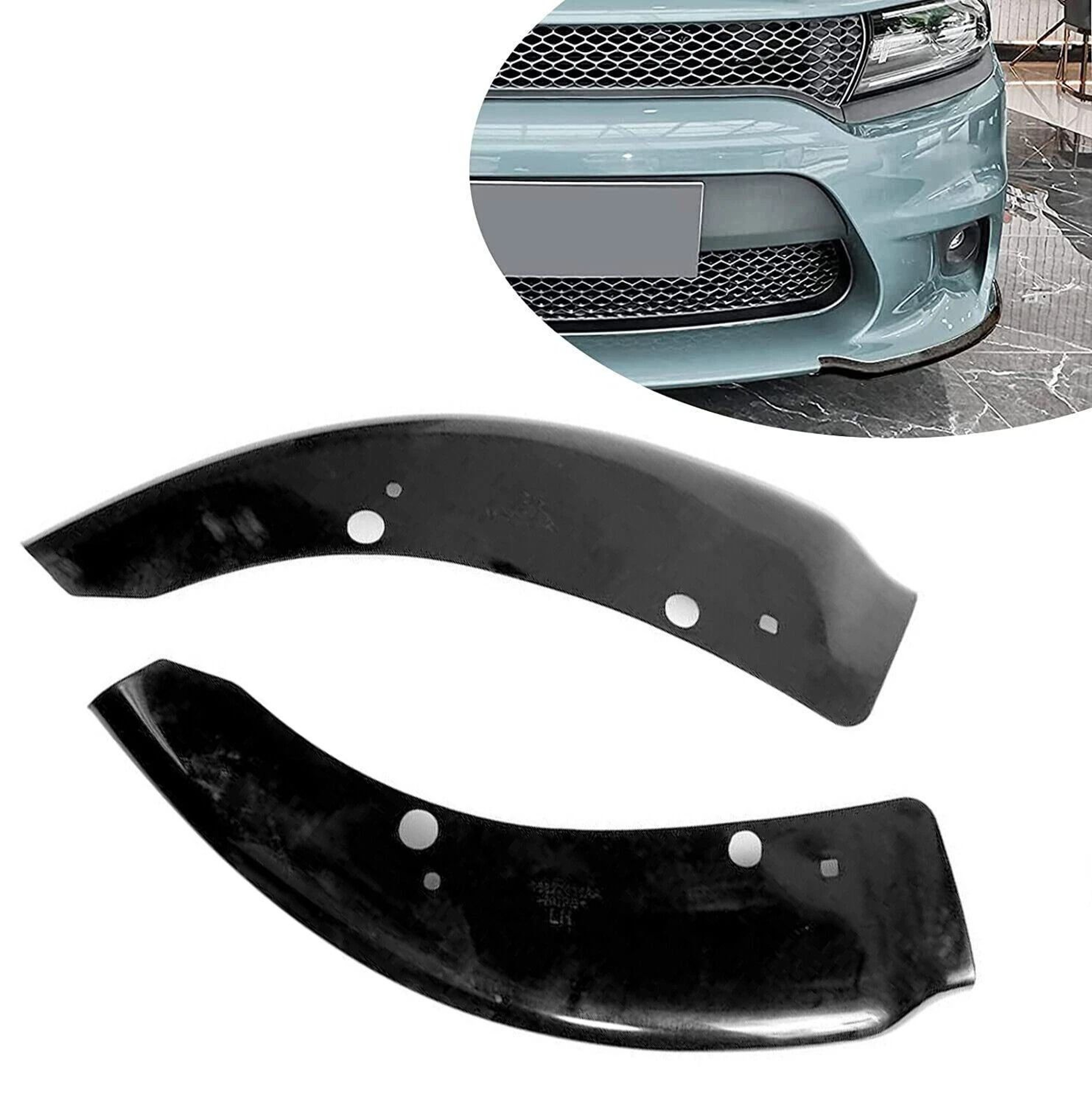 Dodge Charger Front Lip Splitter Trim Black Scat Pack SRT Bumper Protector 8