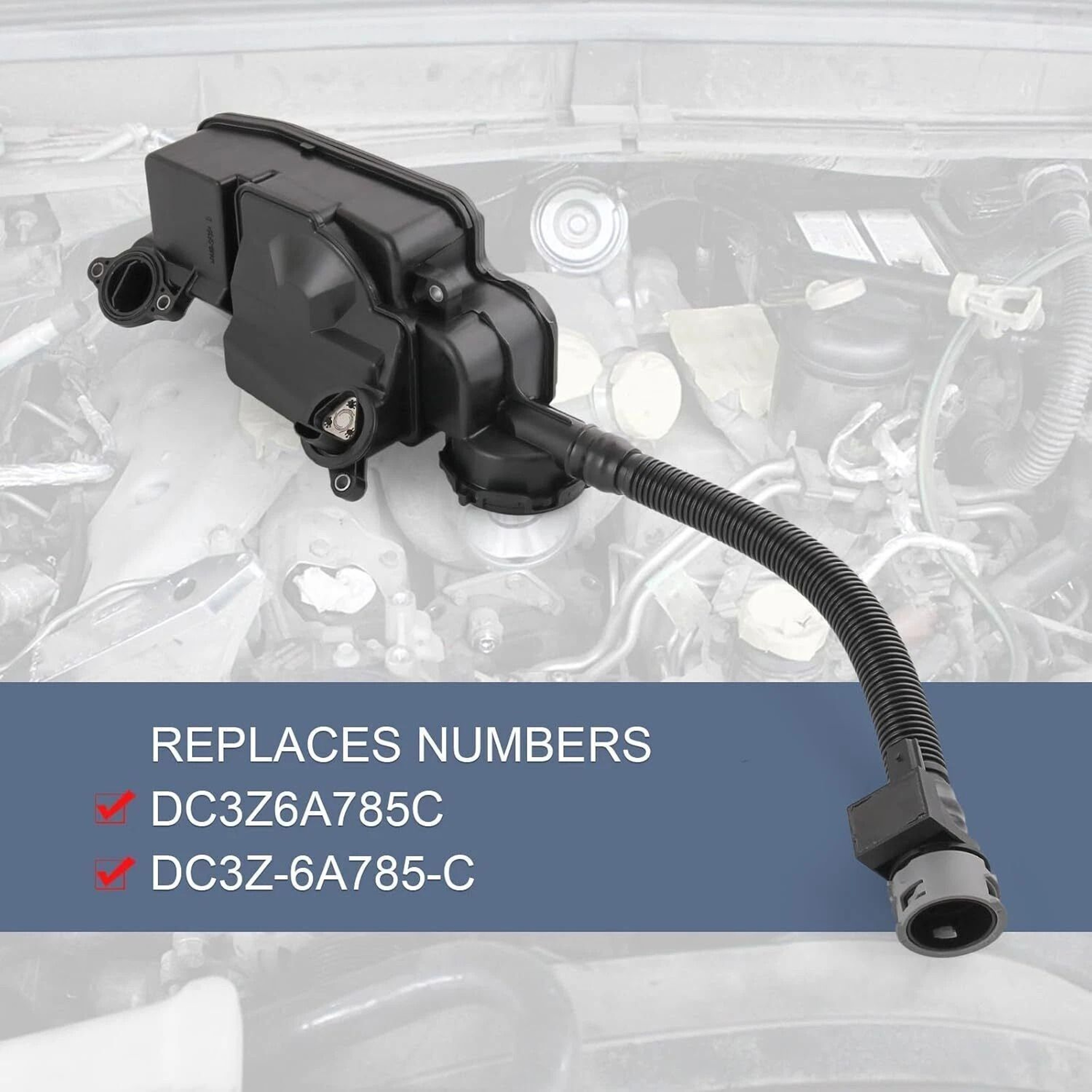 Oil Separator For Ford Powerstroke CCV Direct Replacement 11