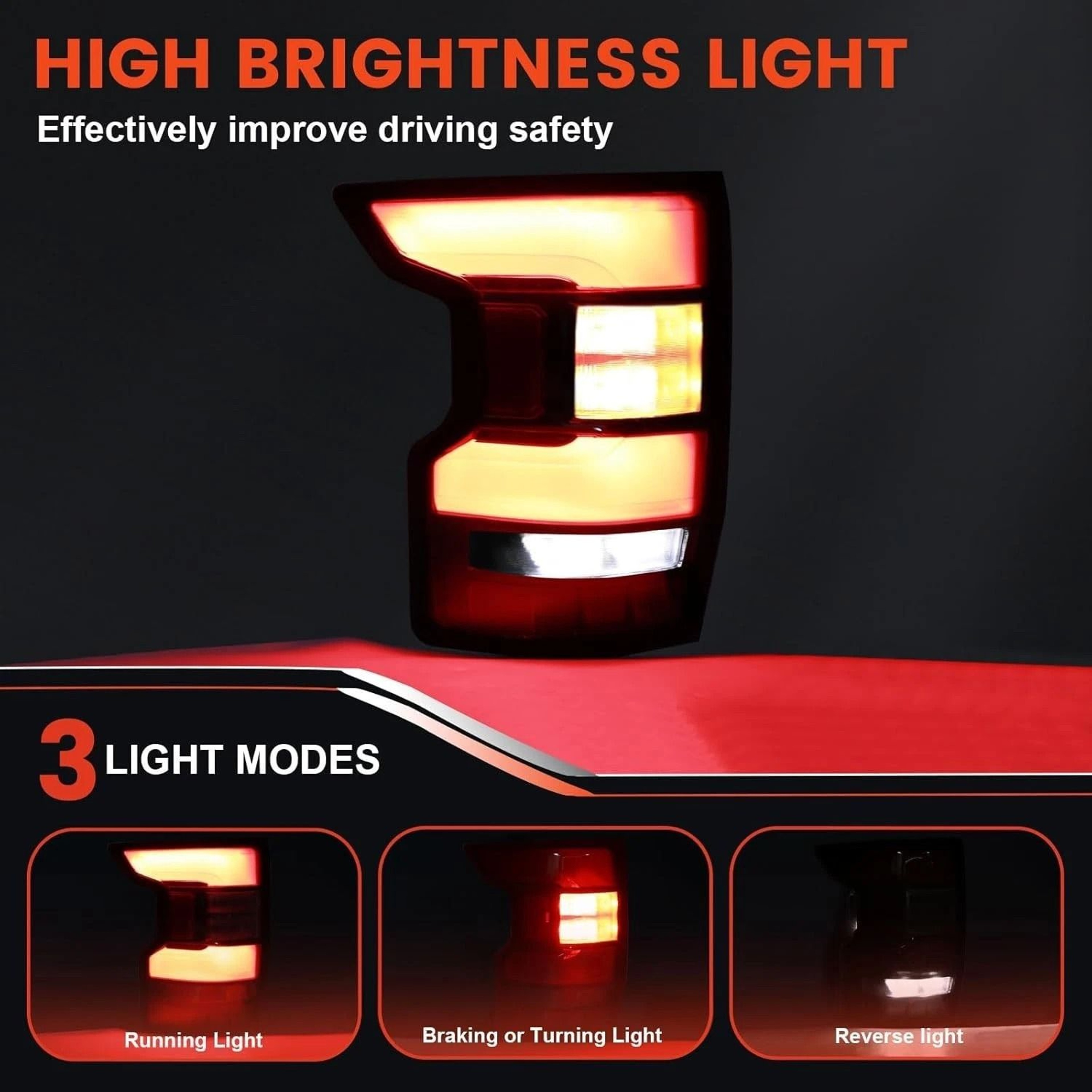 Nissan Frontier LED Tail Light Assembly Driver Side Rear Lamp 9