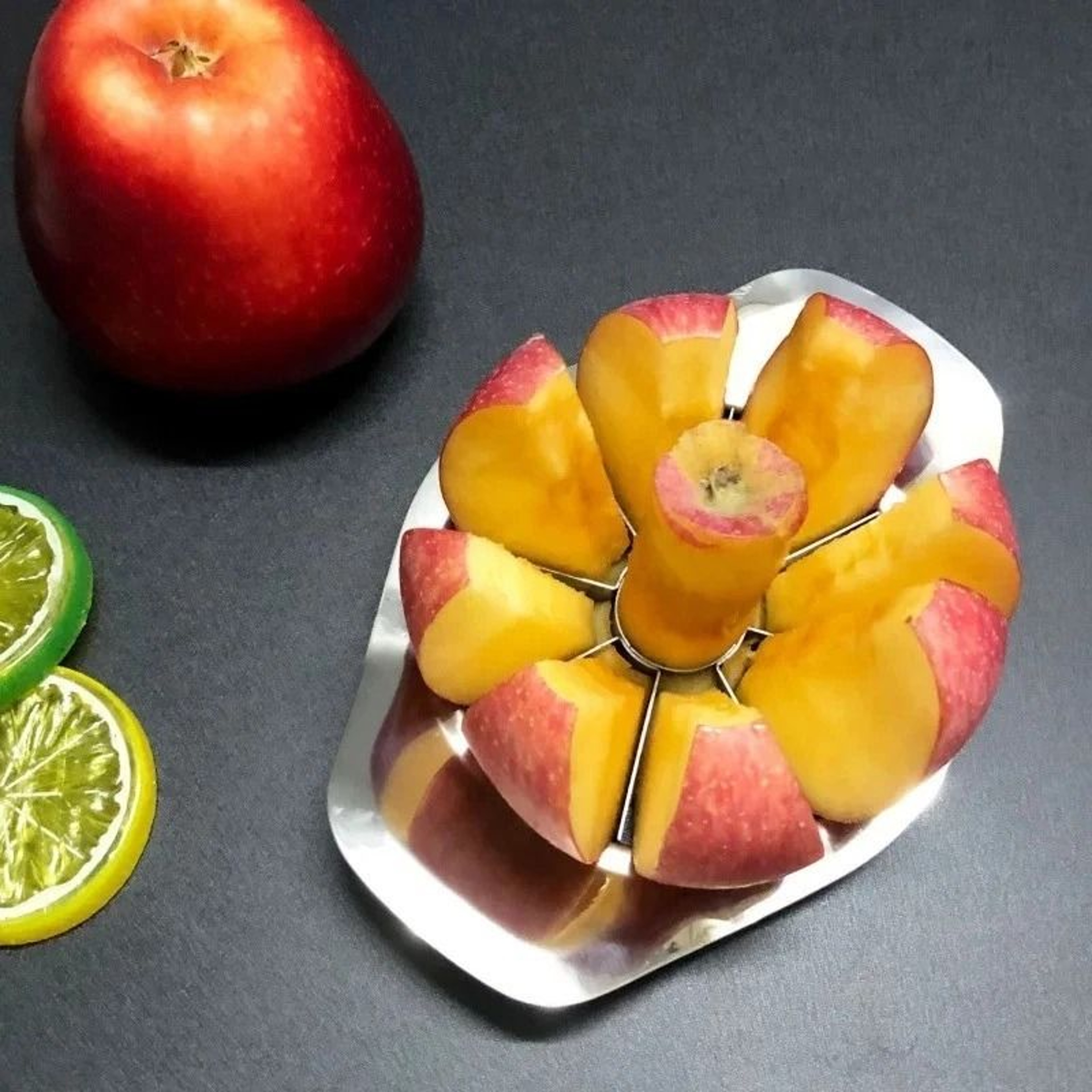 Stainless Steel Apple Slicer And Corer With Comfort Grip Handles Fruit Cutter 3