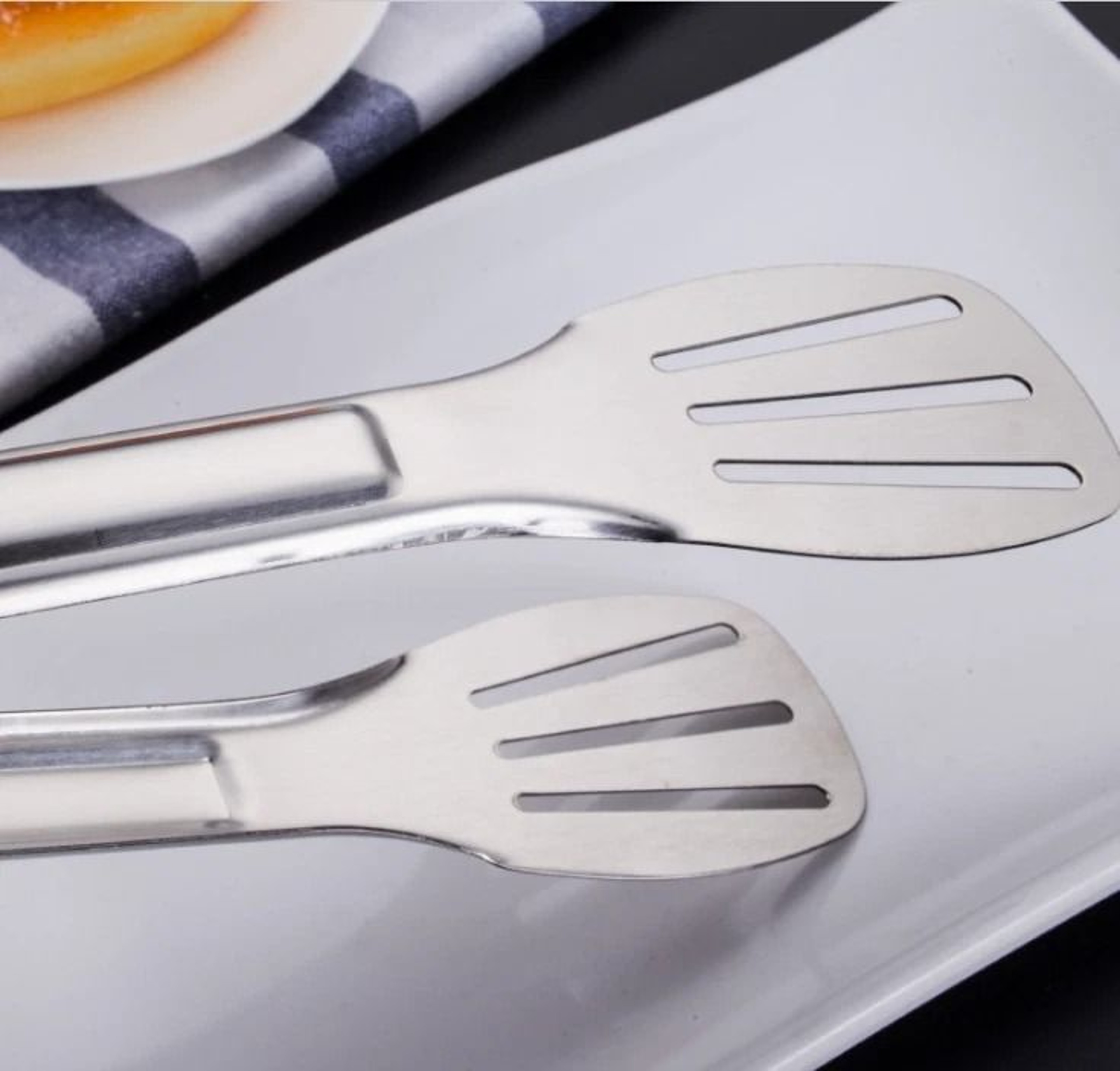 Stainless Steel Serving Tongs For Salad Bread Buffet And BBQ 2