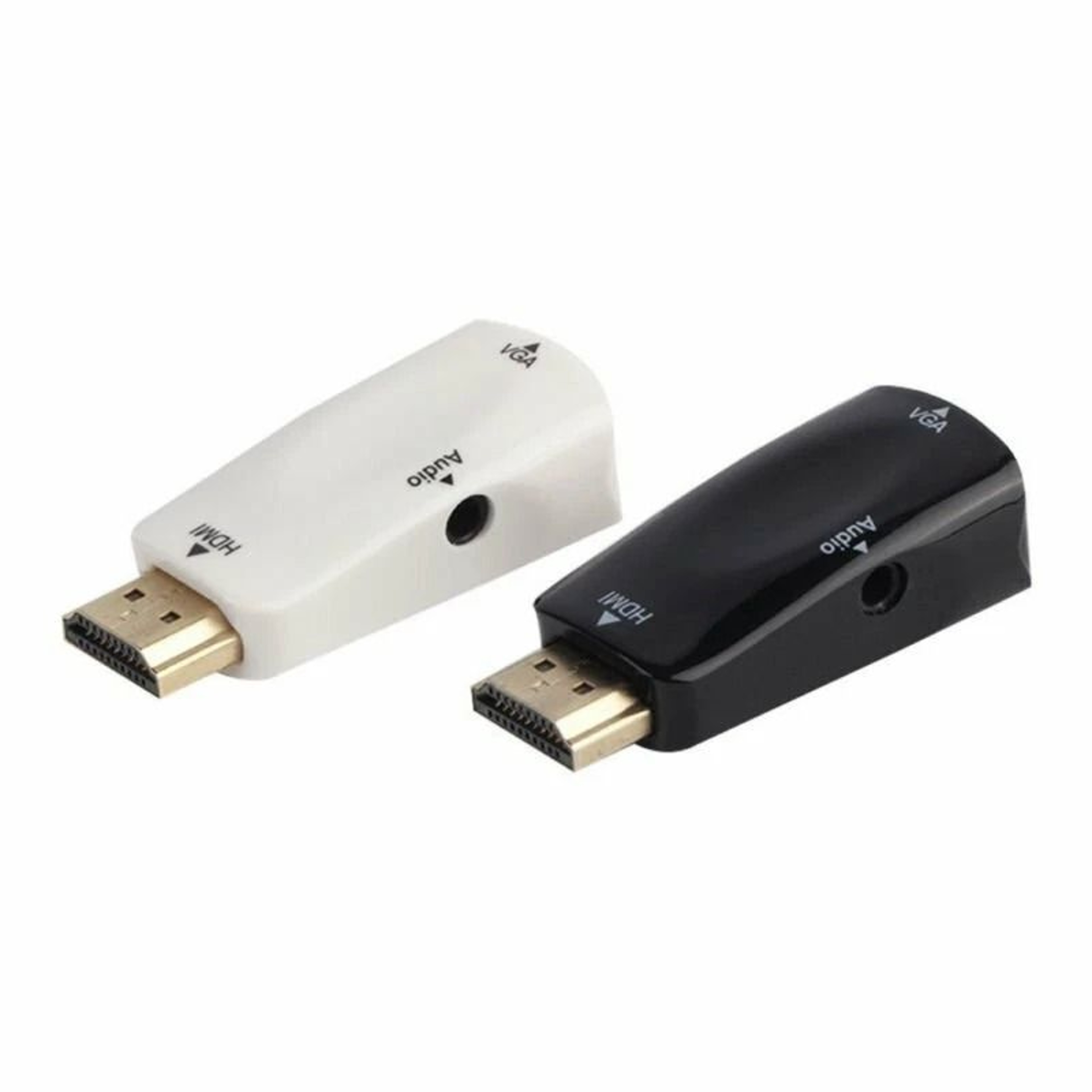 HDMI To VGA Adapter With Audio Cable For Monitor Projector  PC 0