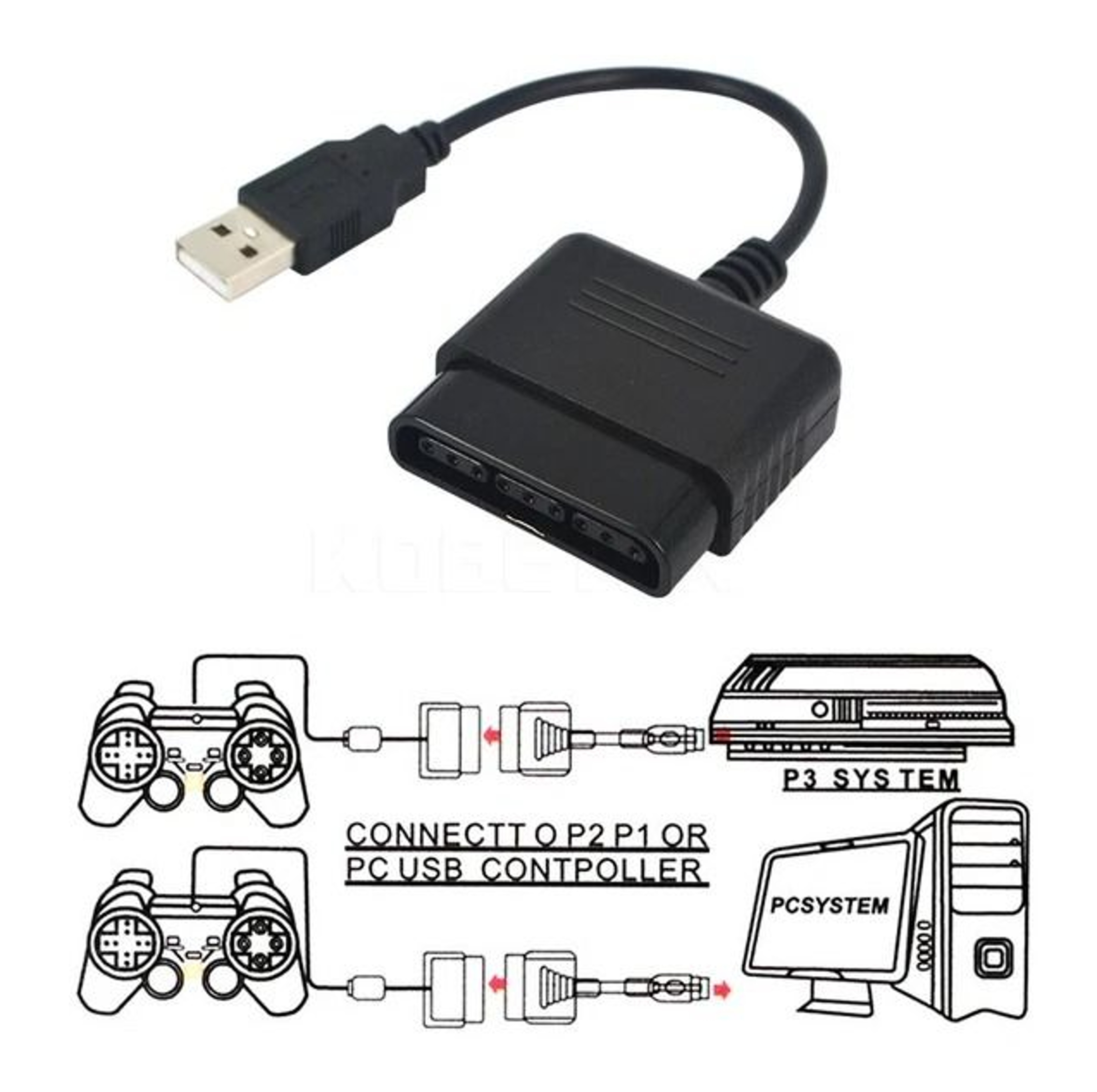 Adapter For PC USB Controller Converter 1