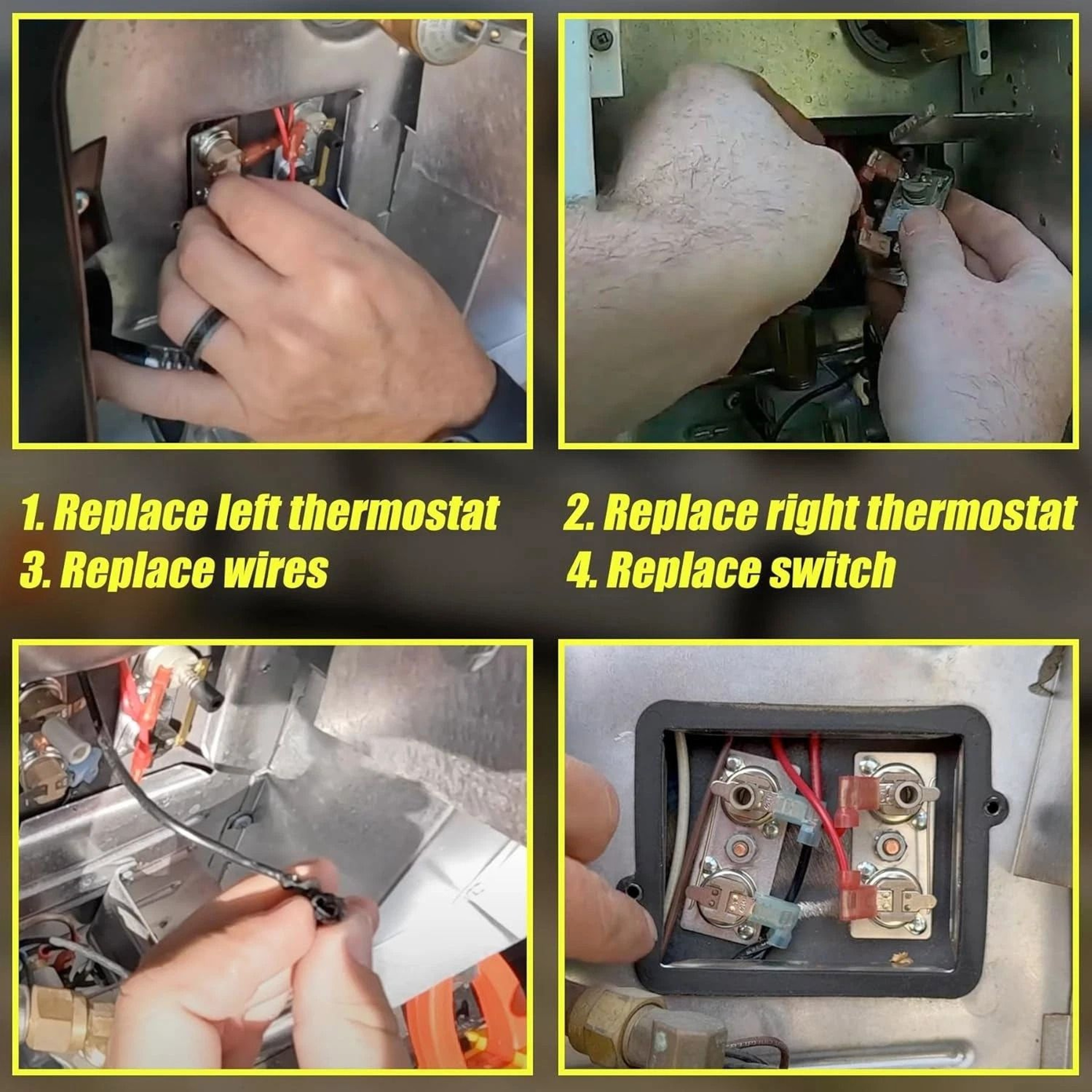 Suburban RV Water Heater Thermostat Kit Limit Switch Replacement For SW Series 2