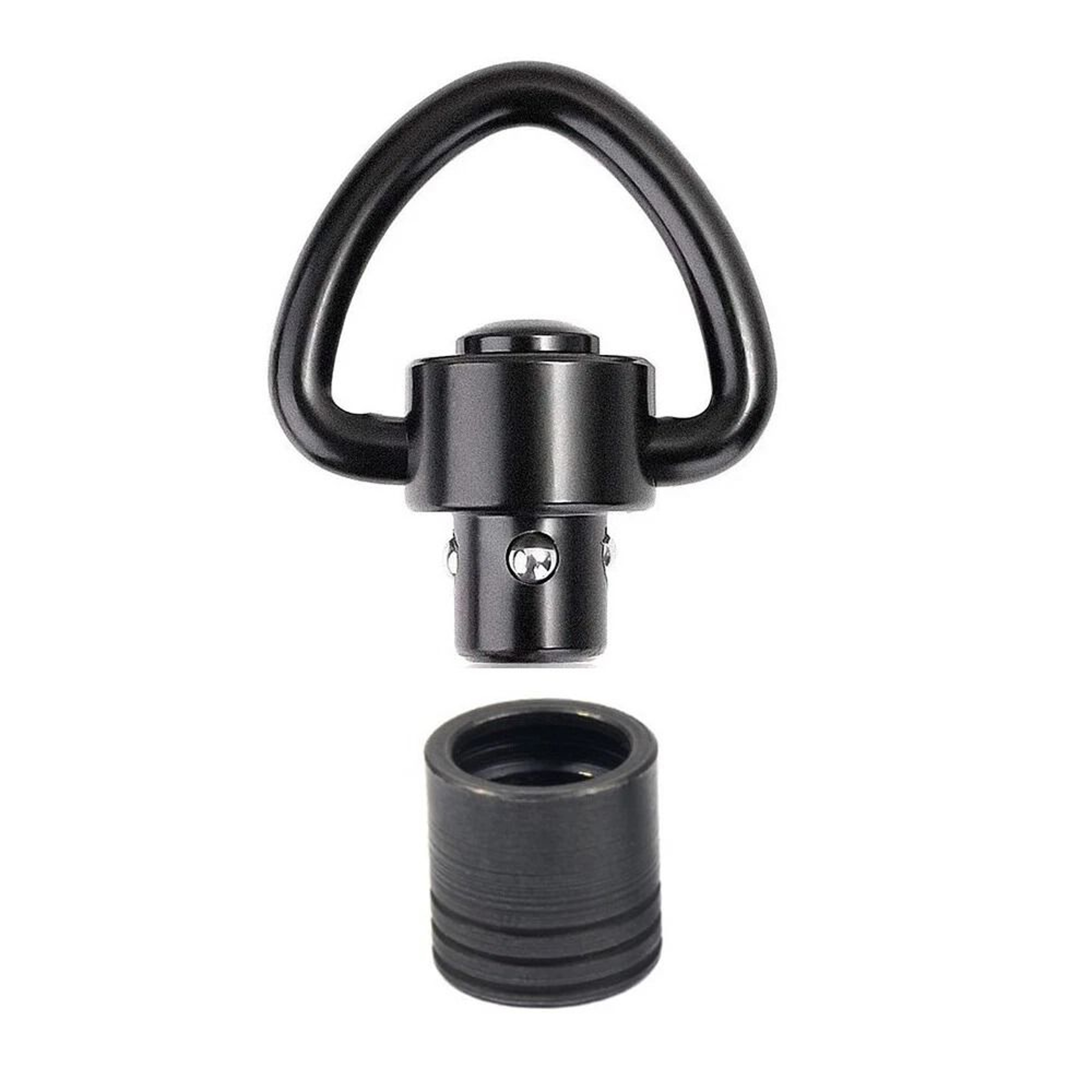 QD Push Button Sling Swivel Mount Adapter With Base For Compatible Rifle Or Shotgun Setups 7