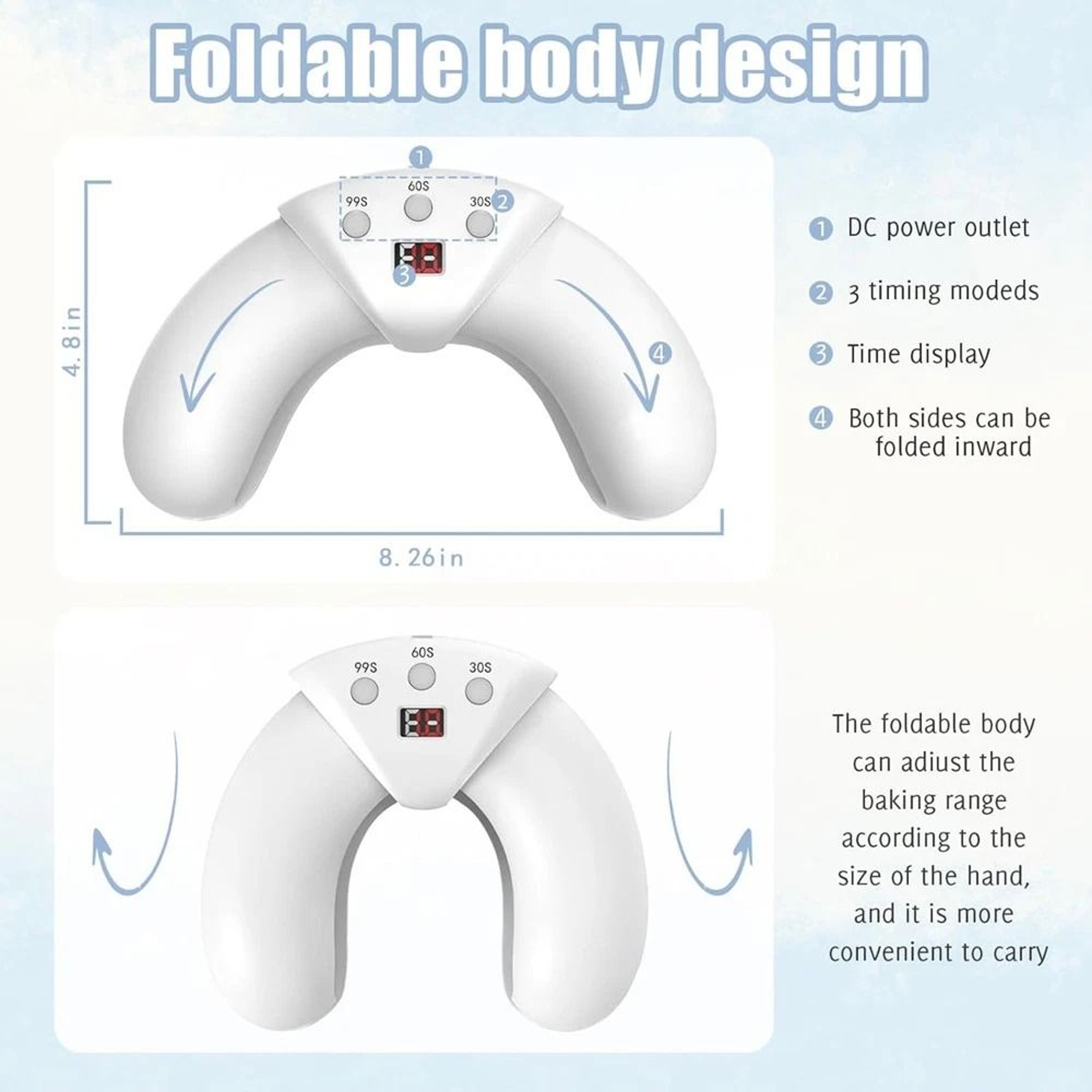 Rechargeable Nail Fungus Light Device For Toenails LED Nail Therapy For Multiple Nails 4
