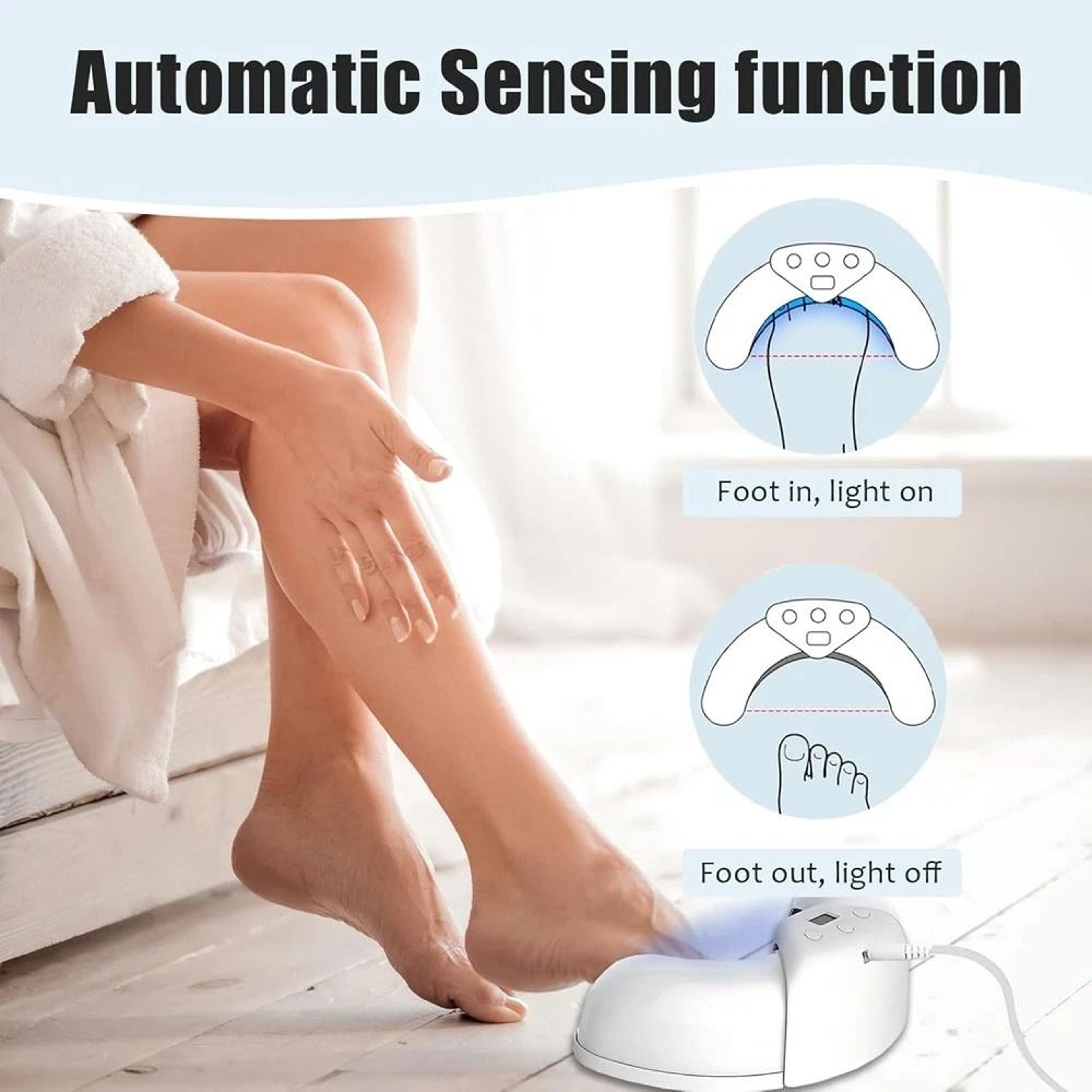 Rechargeable Nail Fungus Light Device For Toenails LED Nail Therapy For Multiple Nails 7