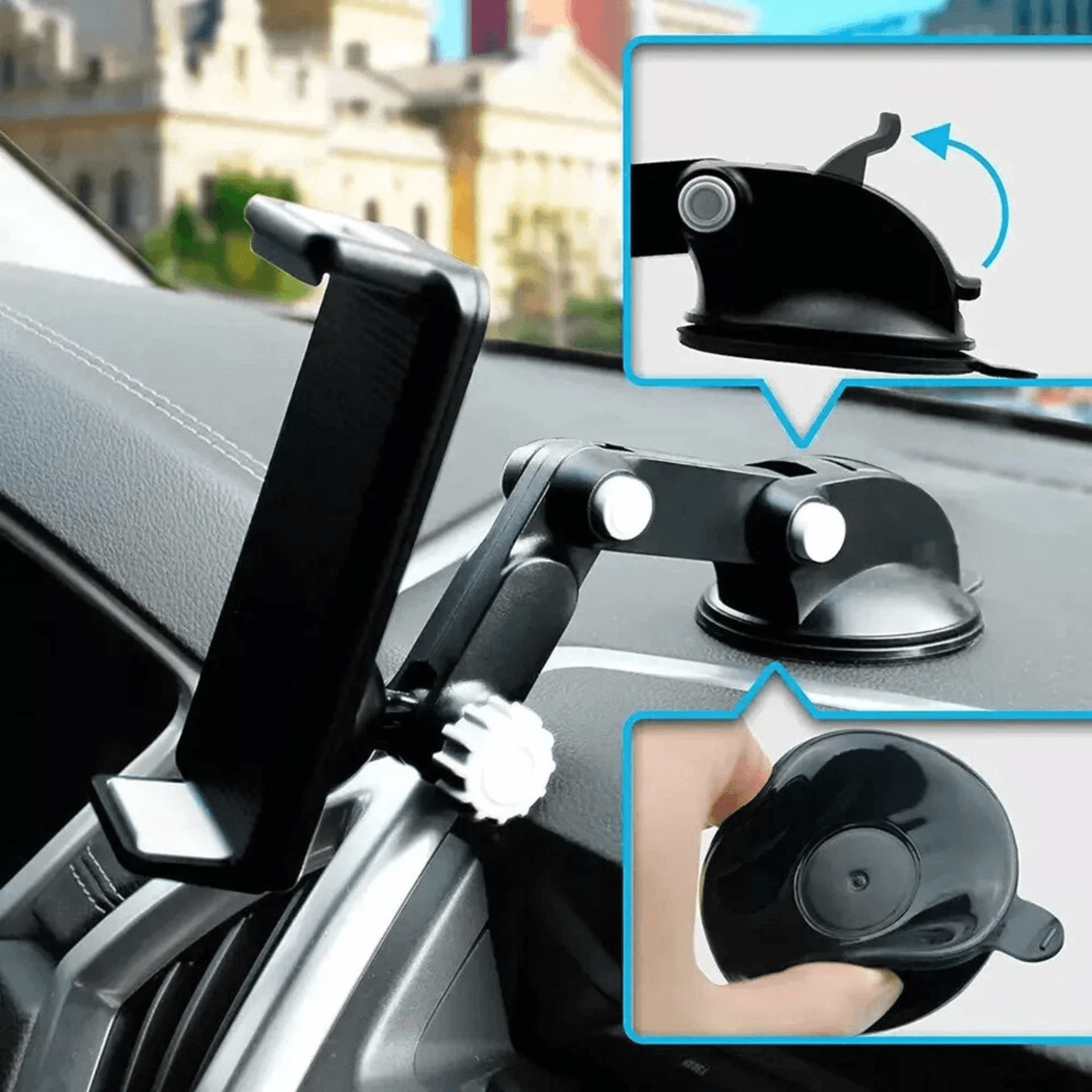 Universal Tablet Car Mount Windshield Dashboard Holder For Phone Tablet GPS 2