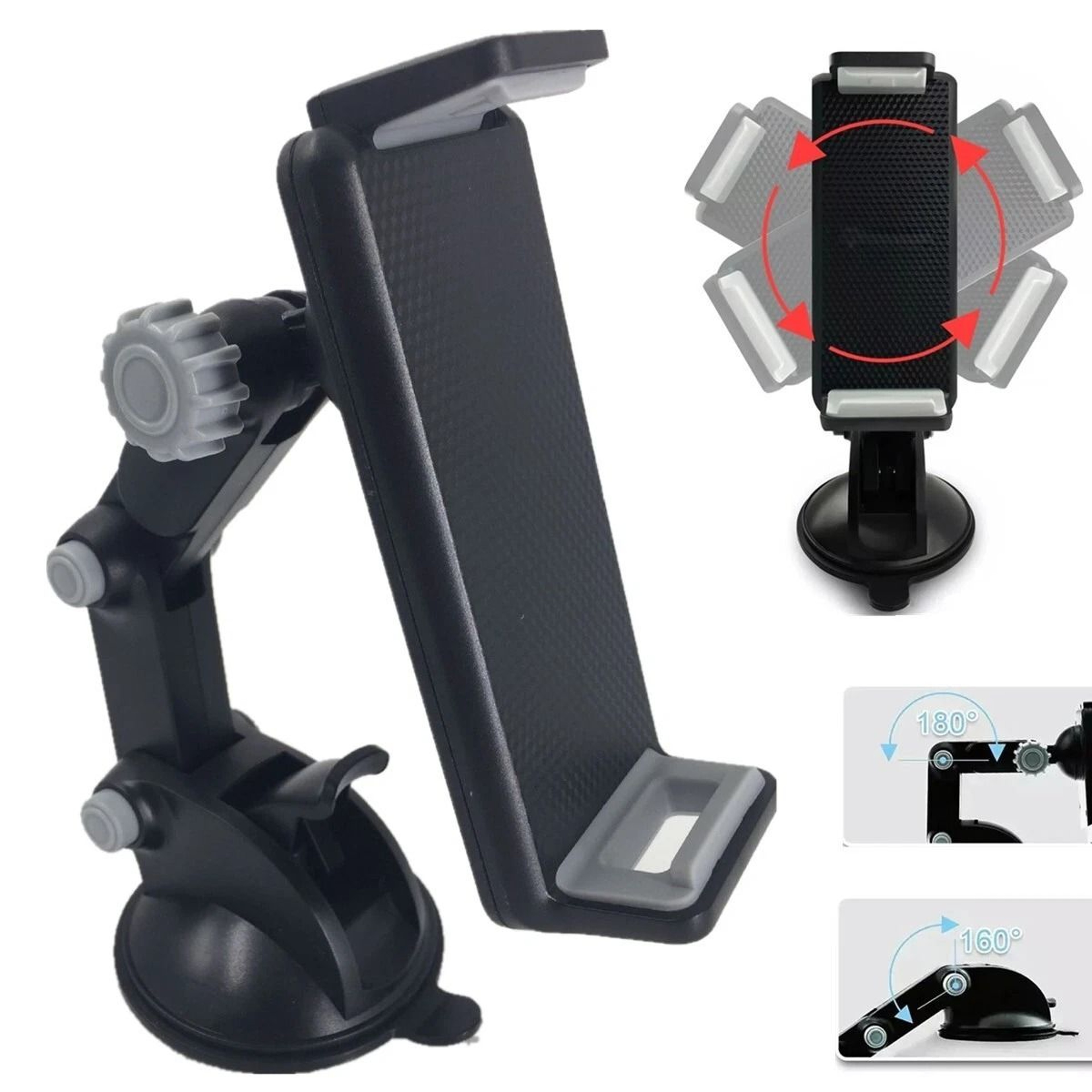 Universal Tablet Car Mount Windshield Dashboard Holder For Phone Tablet GPS 9