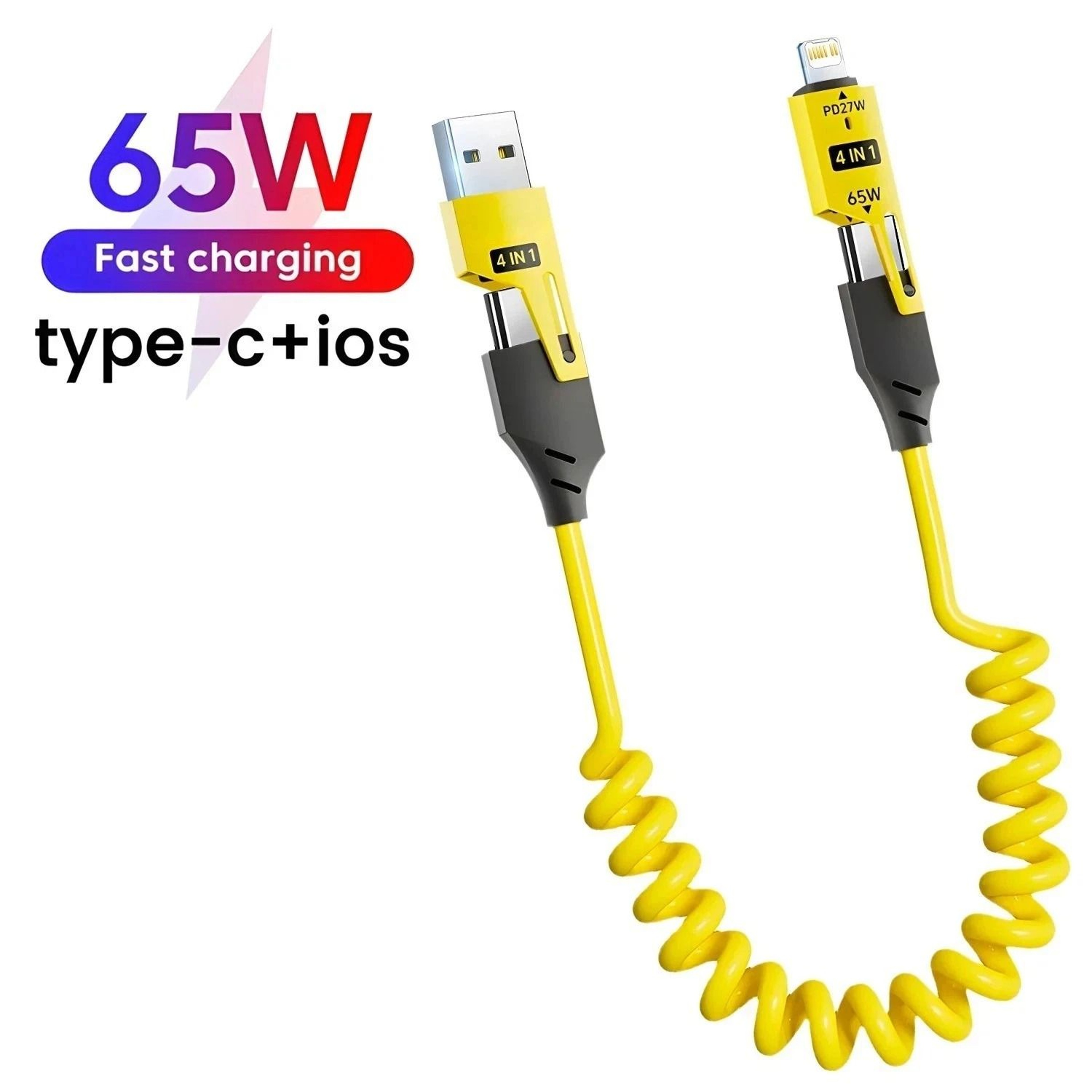 Zinc Alloy Charging Cable Fast Charging USB C Cable For IPhone Samsung Xiaomi 4