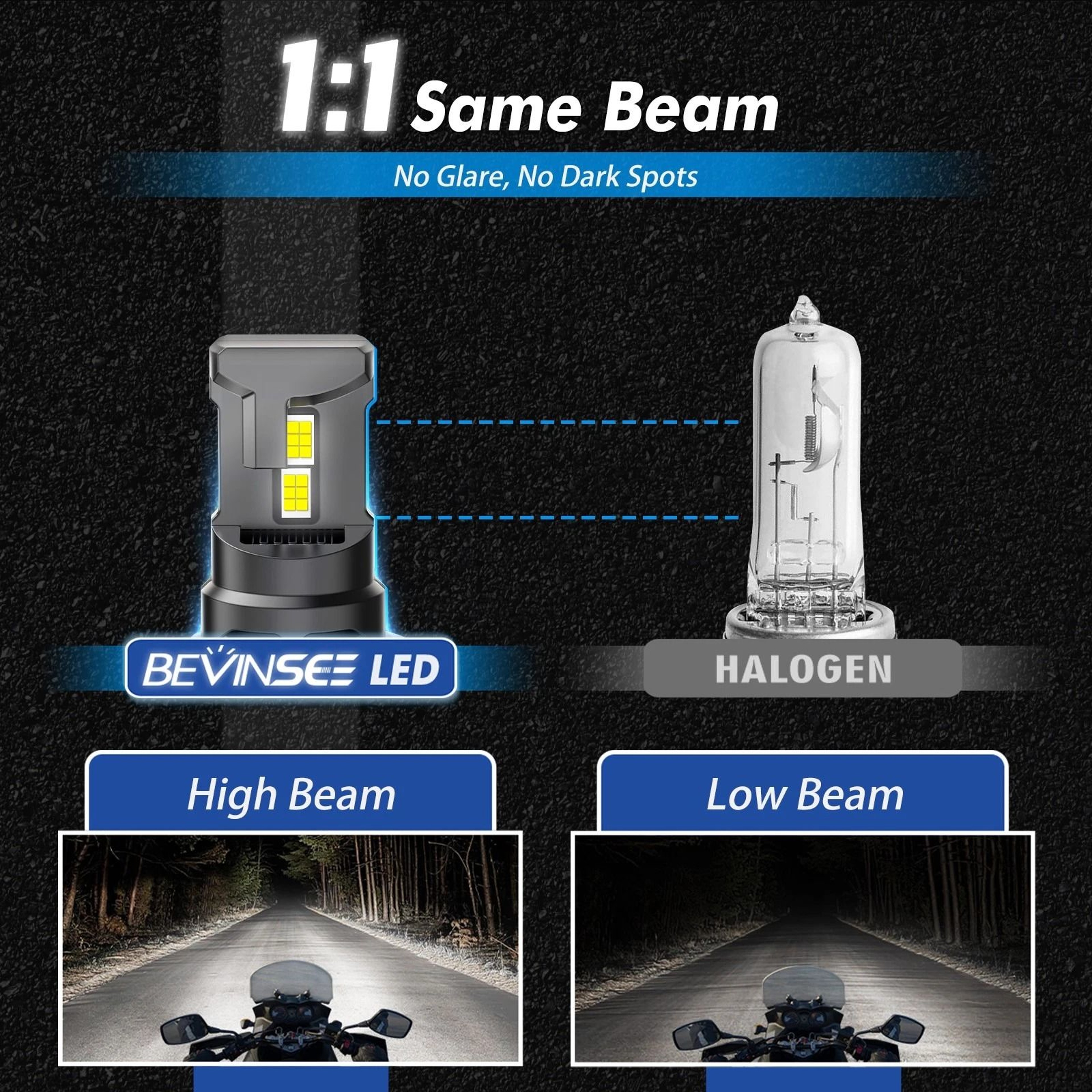 H4 HS1 LED Headlight Bulb For Suzuki 6