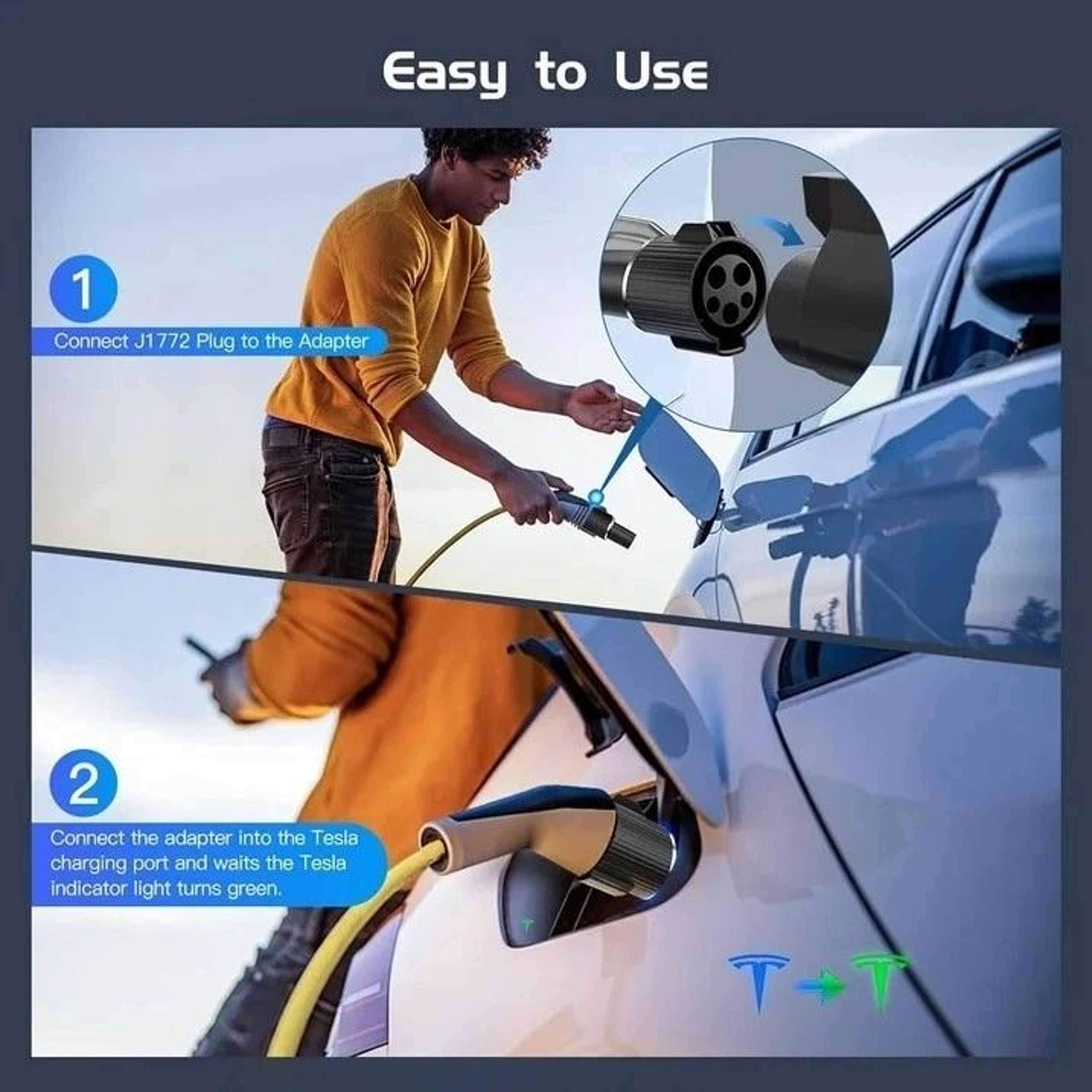 J1772 To Tesla Adapter For Model 3 Y S X 2