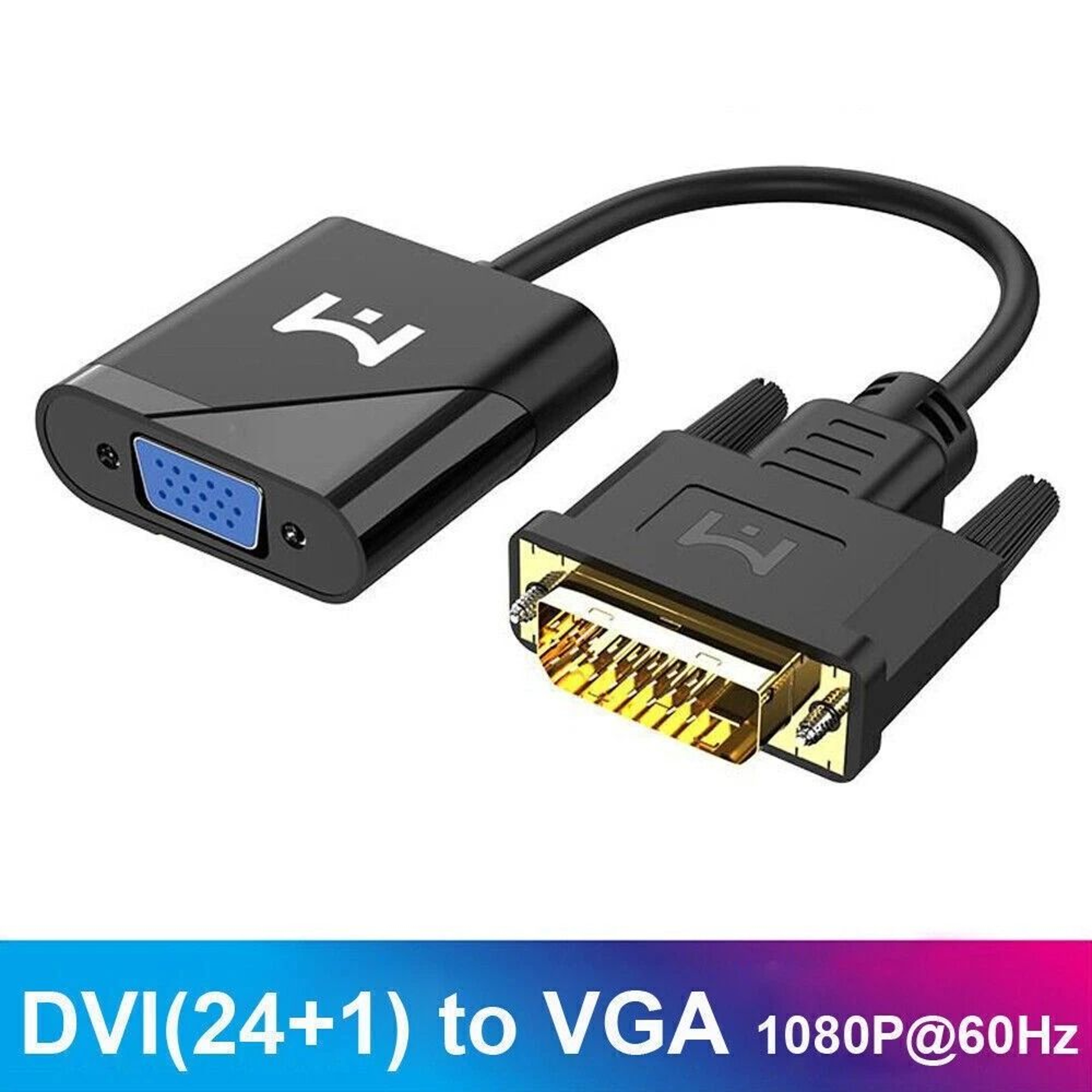 DVI To VGA Adapter 1080P HD Pin DVI Male To VGA Female Converter 5