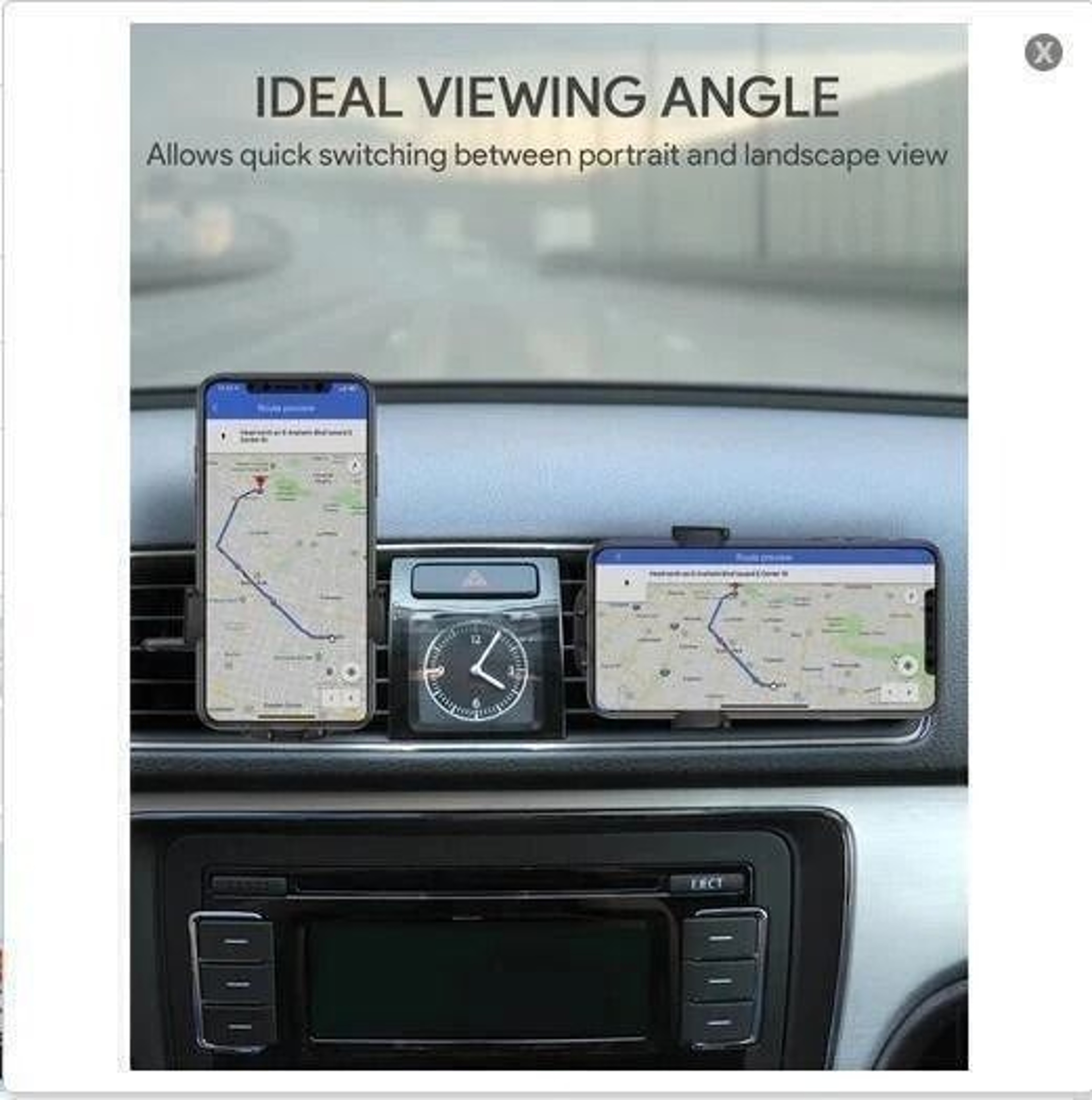 360 Universal Air Vent Car Phone Holder For Hands Free GPS Viewing 1