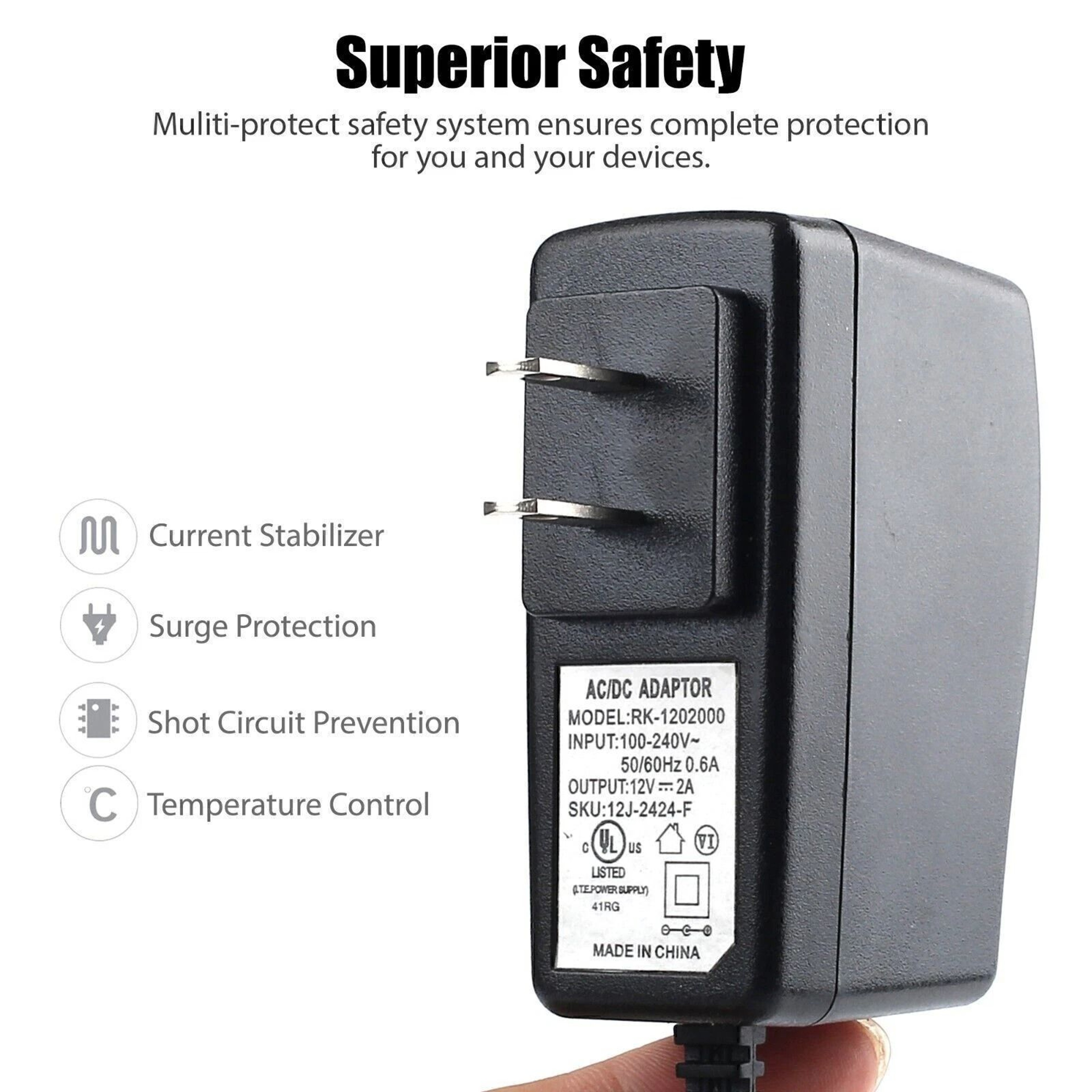 Power Supply AC To DC Adapter For CCTV Cameras LED Lights Routers And Switches 4