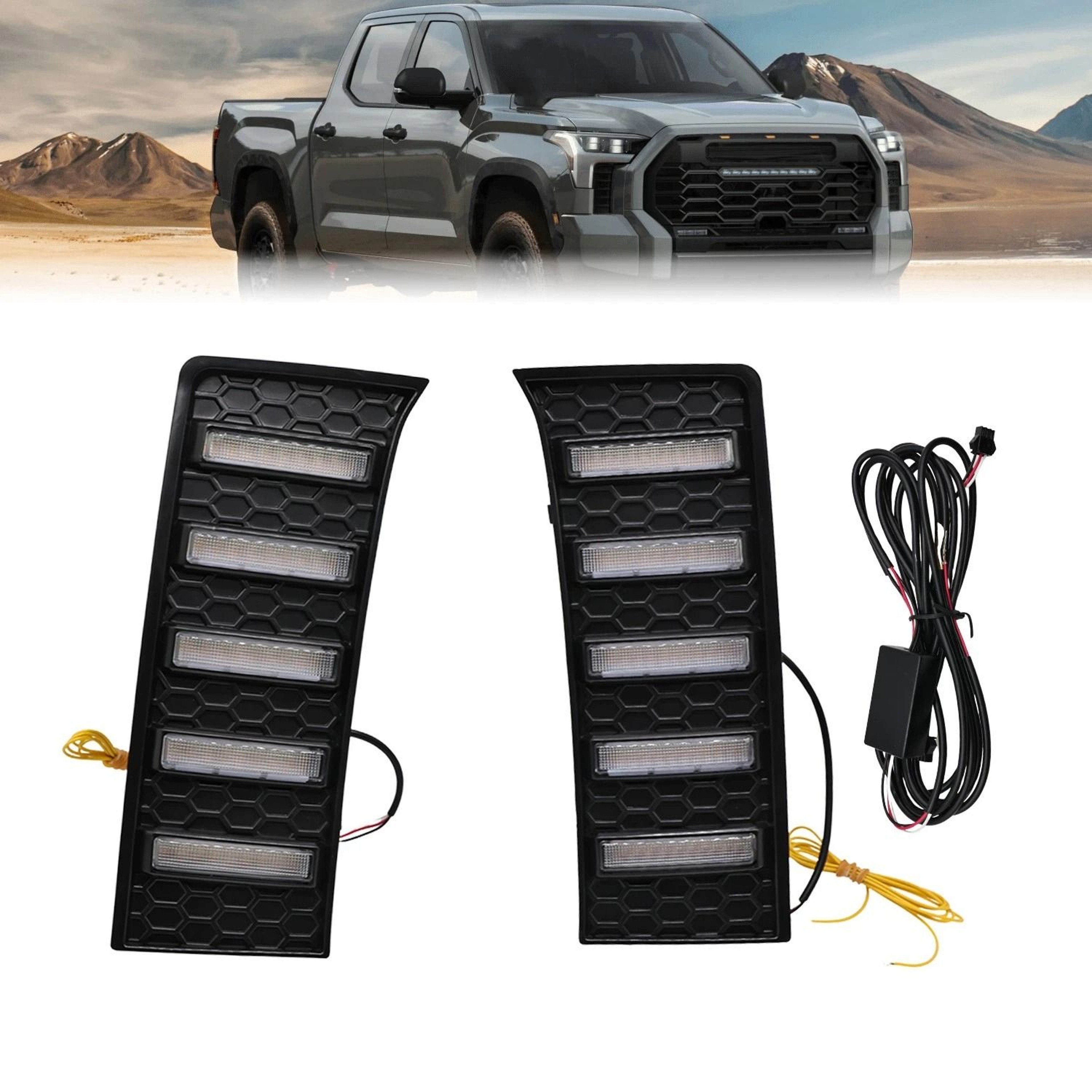 Toyota Tundra LED Fog Lamp DRL Turn Signal Lights 0
