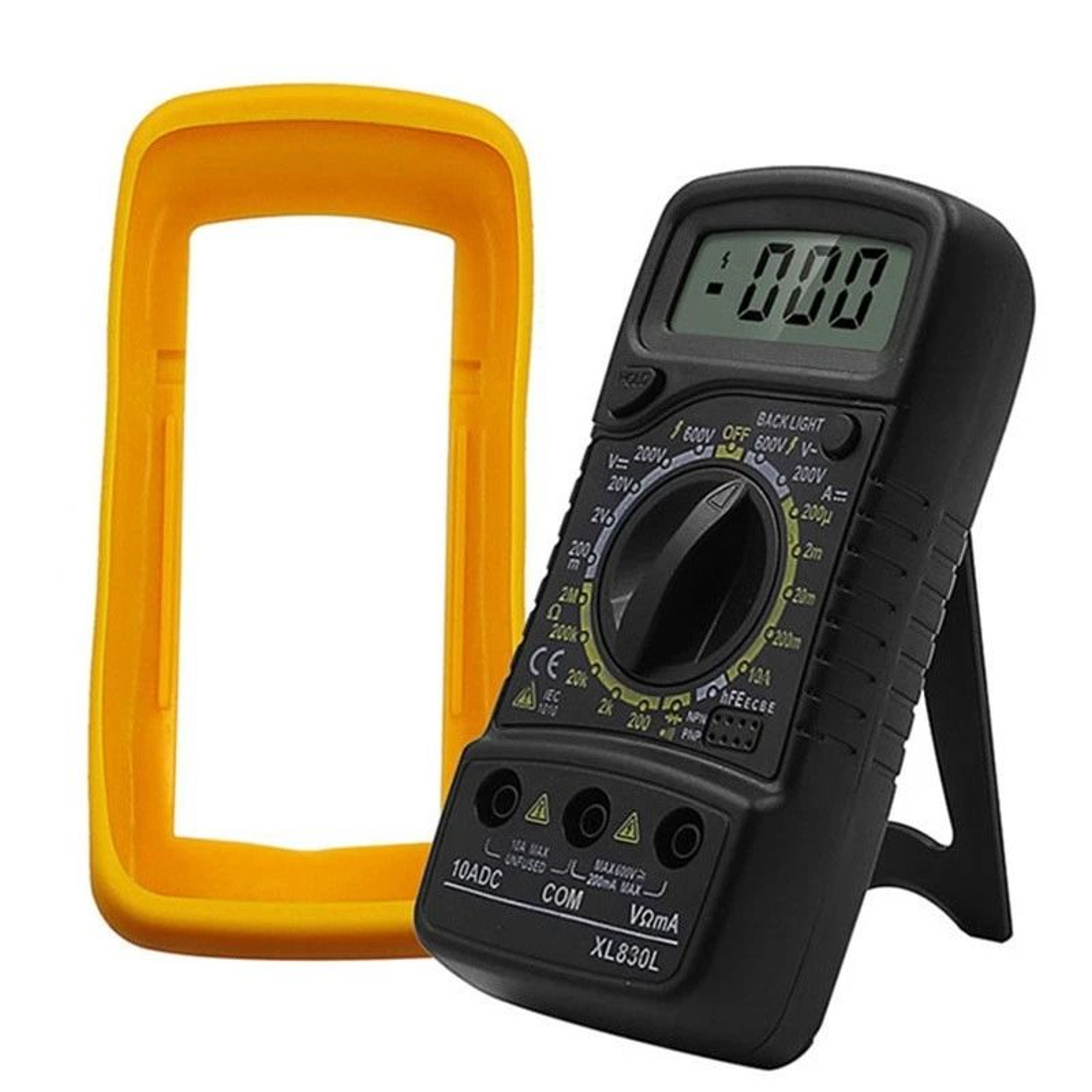 Digital Multimeter AC DC Voltmeter  Voltage Tester With Ohmmeter Ammeter 9V Powered 0
